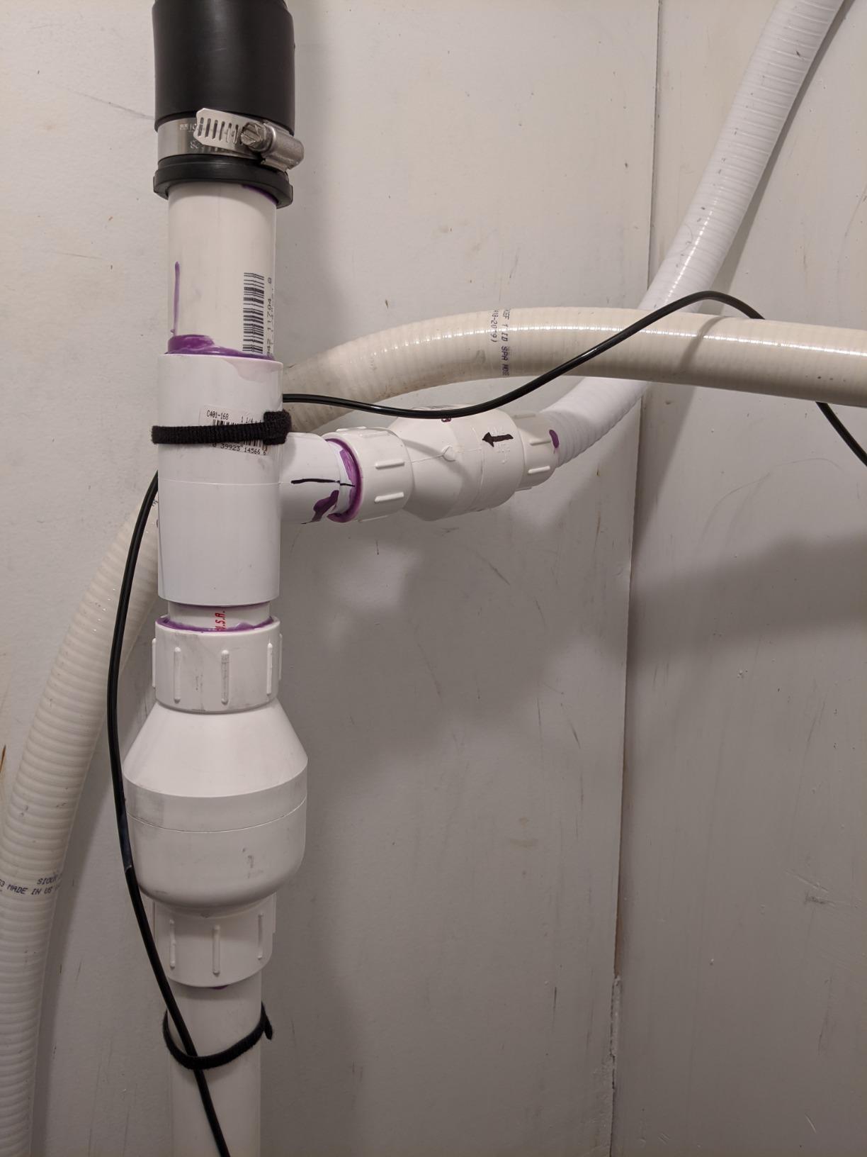 RB750-AVB with Back-flow Prevention Vacuum Breaker and Water Alarm | Automatic Sump Pump Backup System with High Water Alarm for Basement Flood Prevention, No Battery or Electricity Needed customer photo 1