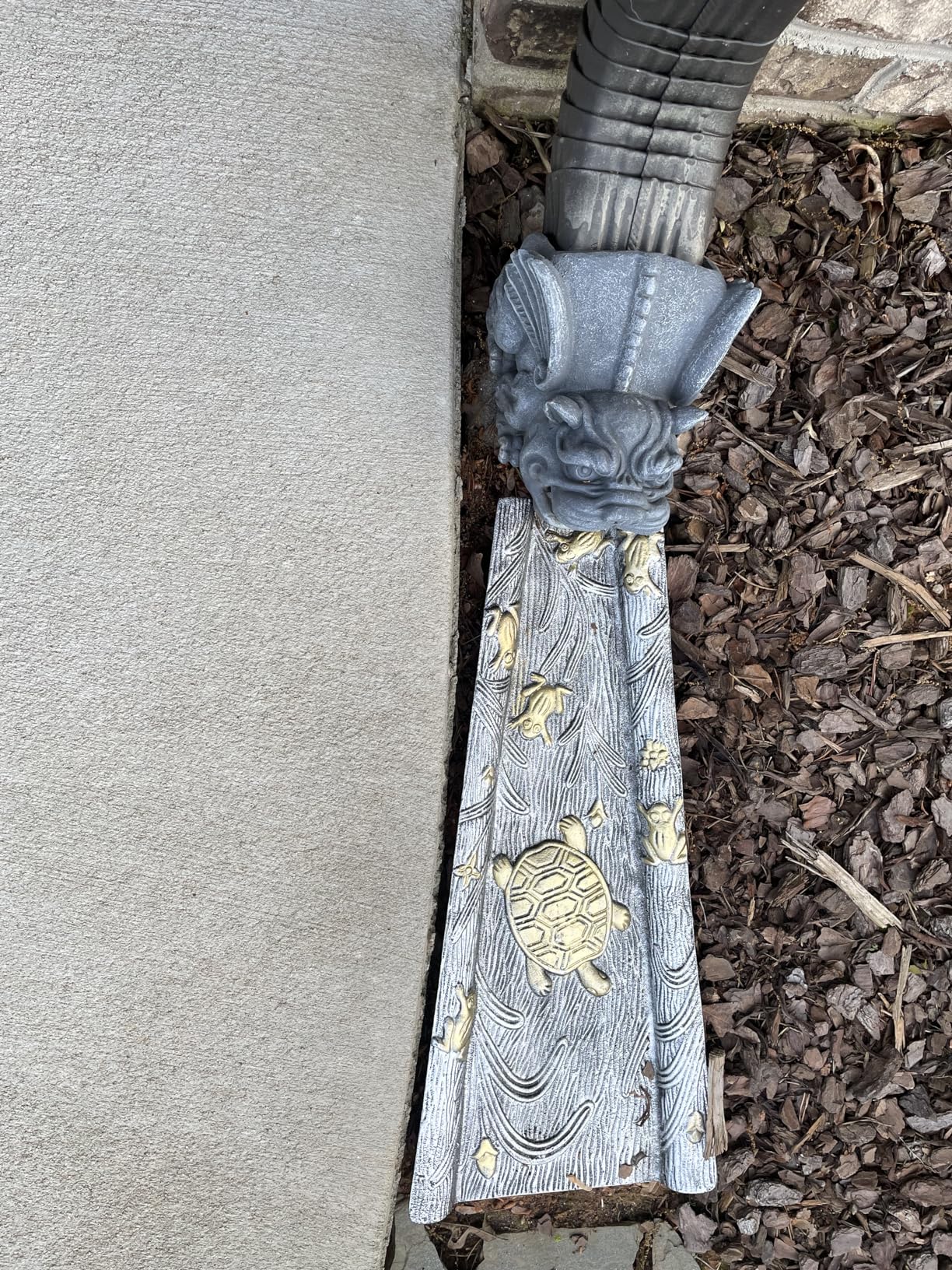 Oakland Living Cast Aluminum Splash Block, Antique Bronze customer photo 2