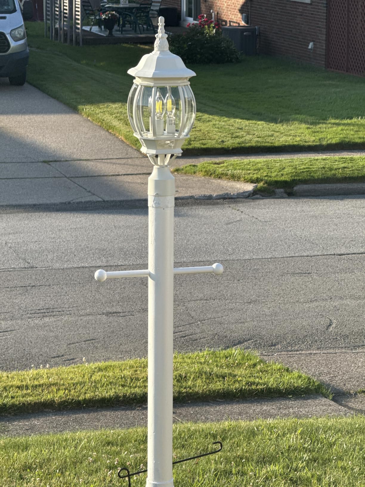 Nuvo 3 Light - 21 in. Post Lantern - Clear Beveled Glass customer photo 1