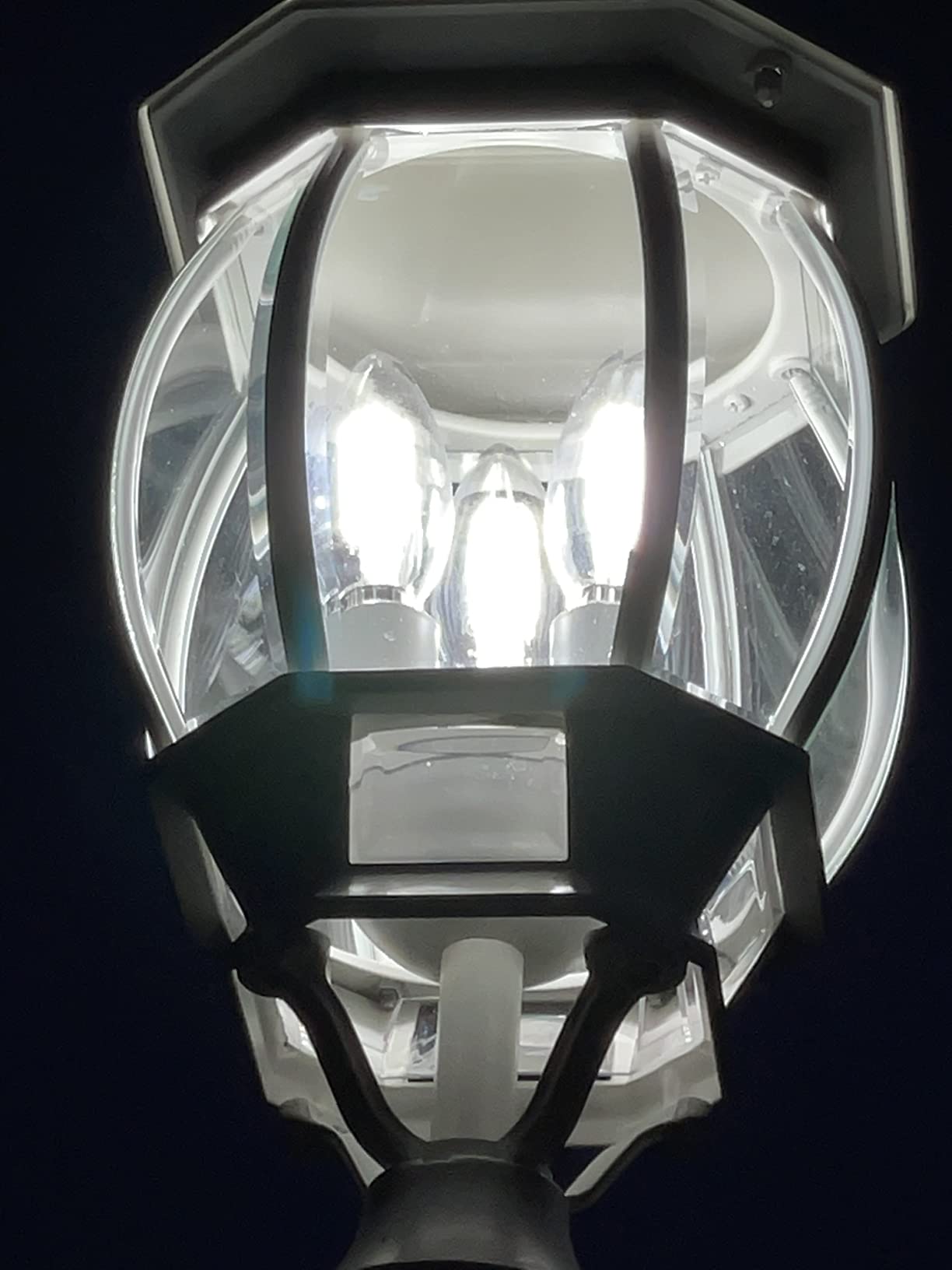 Nuvo 3 Light - 21 in. Post Lantern - Clear Beveled Glass customer photo 2