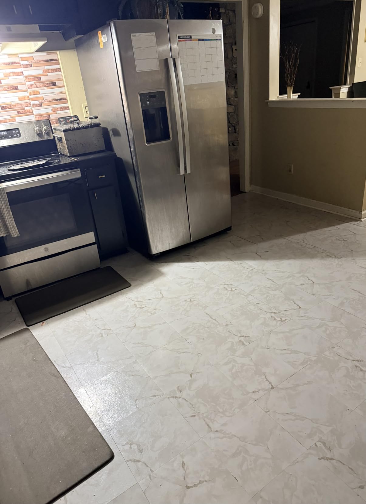 Nexus Self Adhesive 12-Inch Vinyl Floor Tiles, 20 Tiles - 12