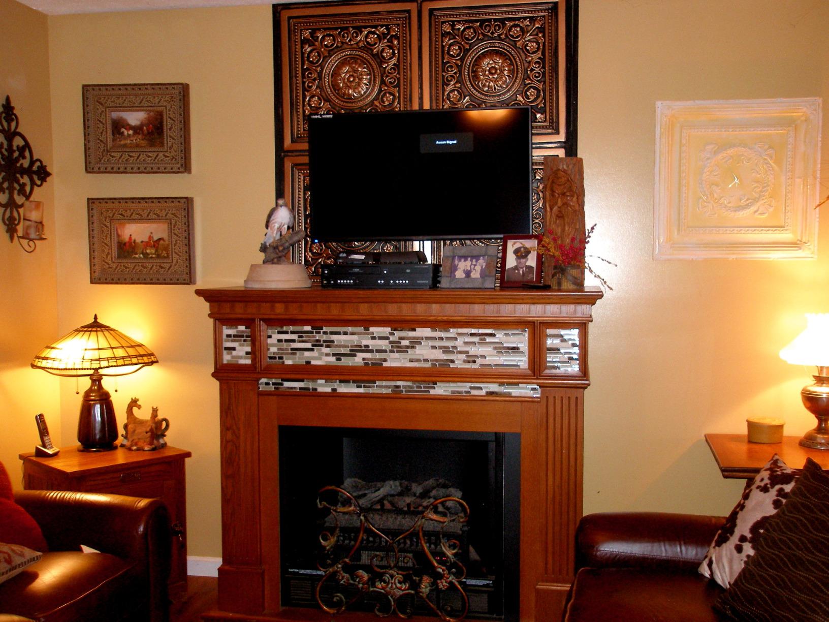 Majesty Antique Bronze Black (24x24 PVC) Ceiling Tile customer photo 2
