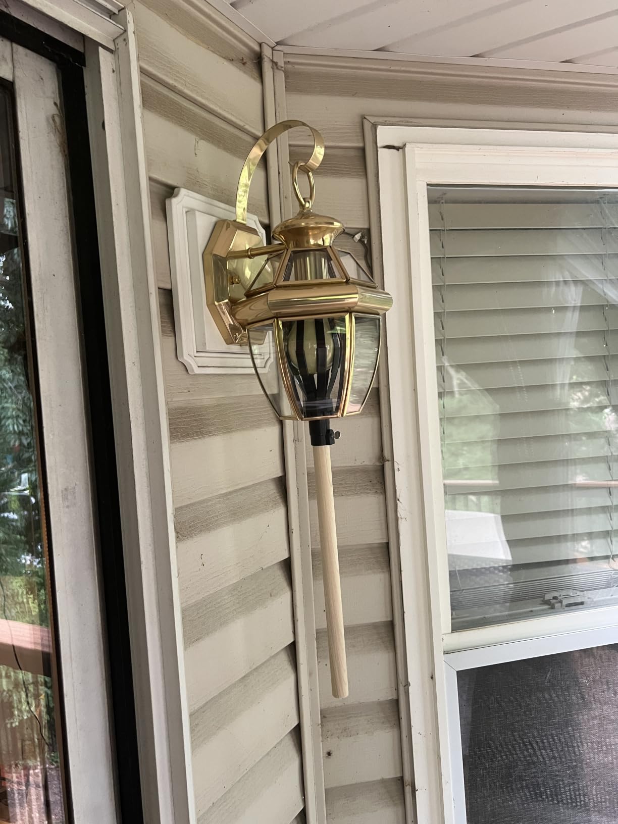 Livex Lighting 2051-91 Monterey 1 Light Outdoor Brushed Nickel Finish Solid Brass Wall Lantern with Clear Beveled Glass | Clear Beveled Glass; Solid brass construction customer photo 1
