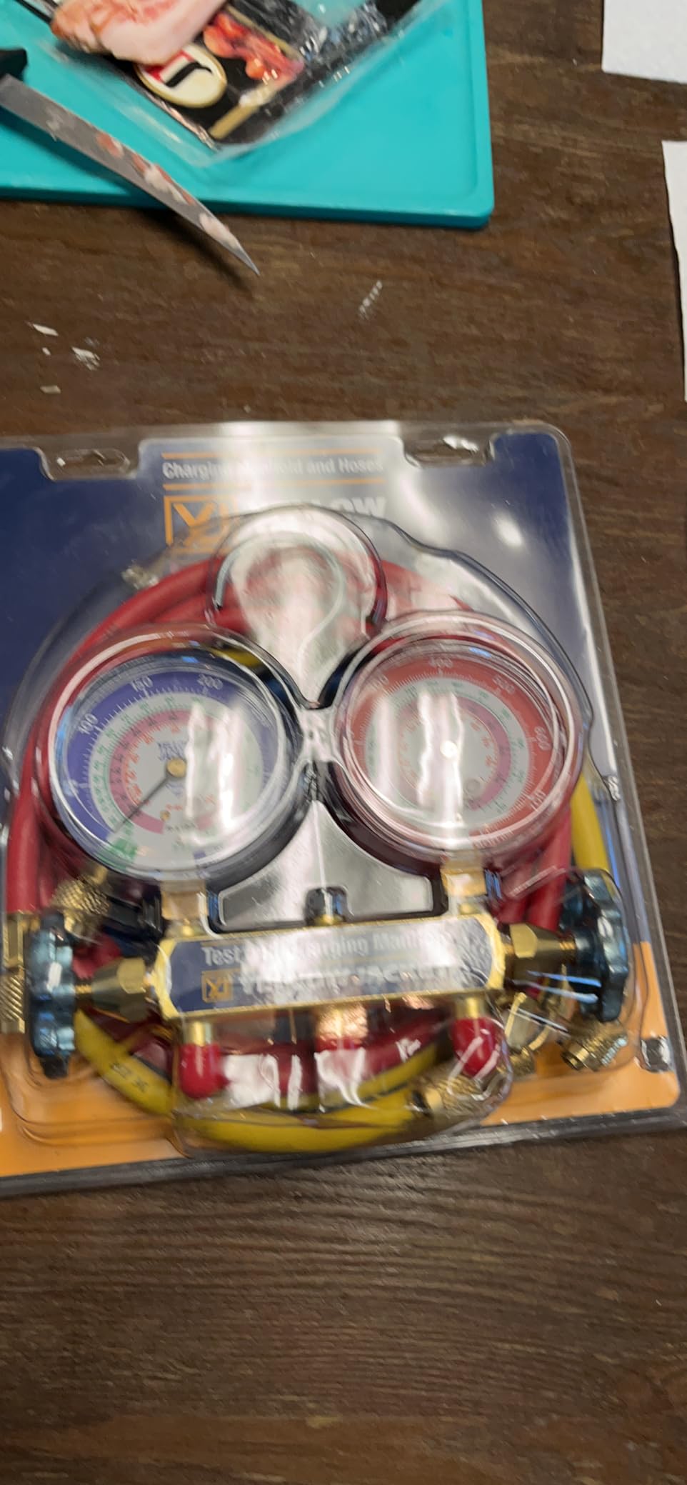 Yellow Jacket 42004 Series 41 Manifold with 3-1/8
