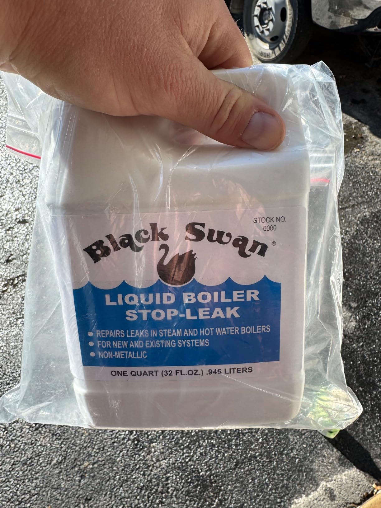 Liquid Boiler Stop-Leak - Boiler Leak Sealer for Steam & Hot Water Boilers - High & Low Pressure Heating Systems - Permanent Leak Repair - 1 Quart customer photo 1