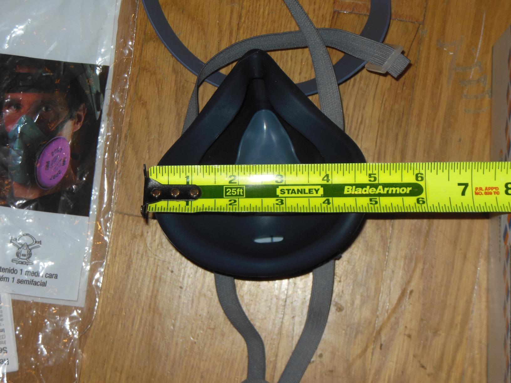 3M Reusable Respirator Half Facepiece 7503, NIOSH, 3M Cool Flow Valve, Dual Airline Supplied Air Compatible, Integrated Dropdown Suspension, Bayonet Connections, Large customer photo 1