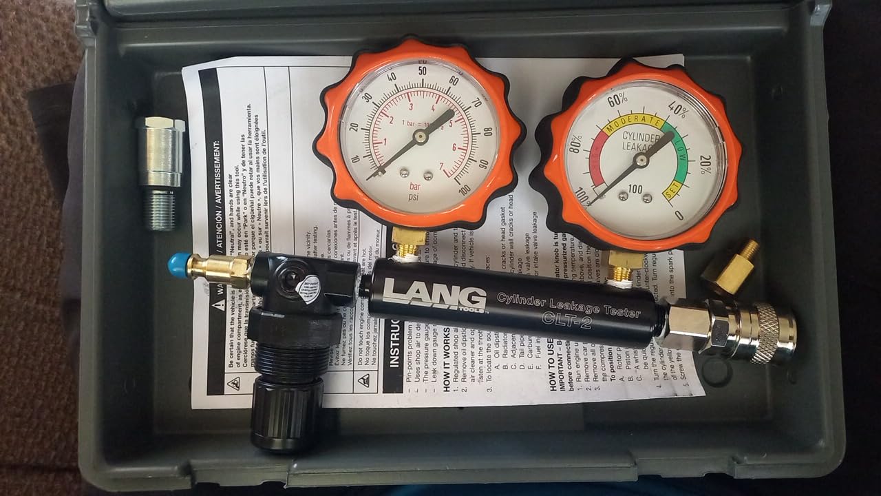 Lang Tools CLT-2 100 PSI Cylinder Leakage Tester with 2 Gauges customer photo 2