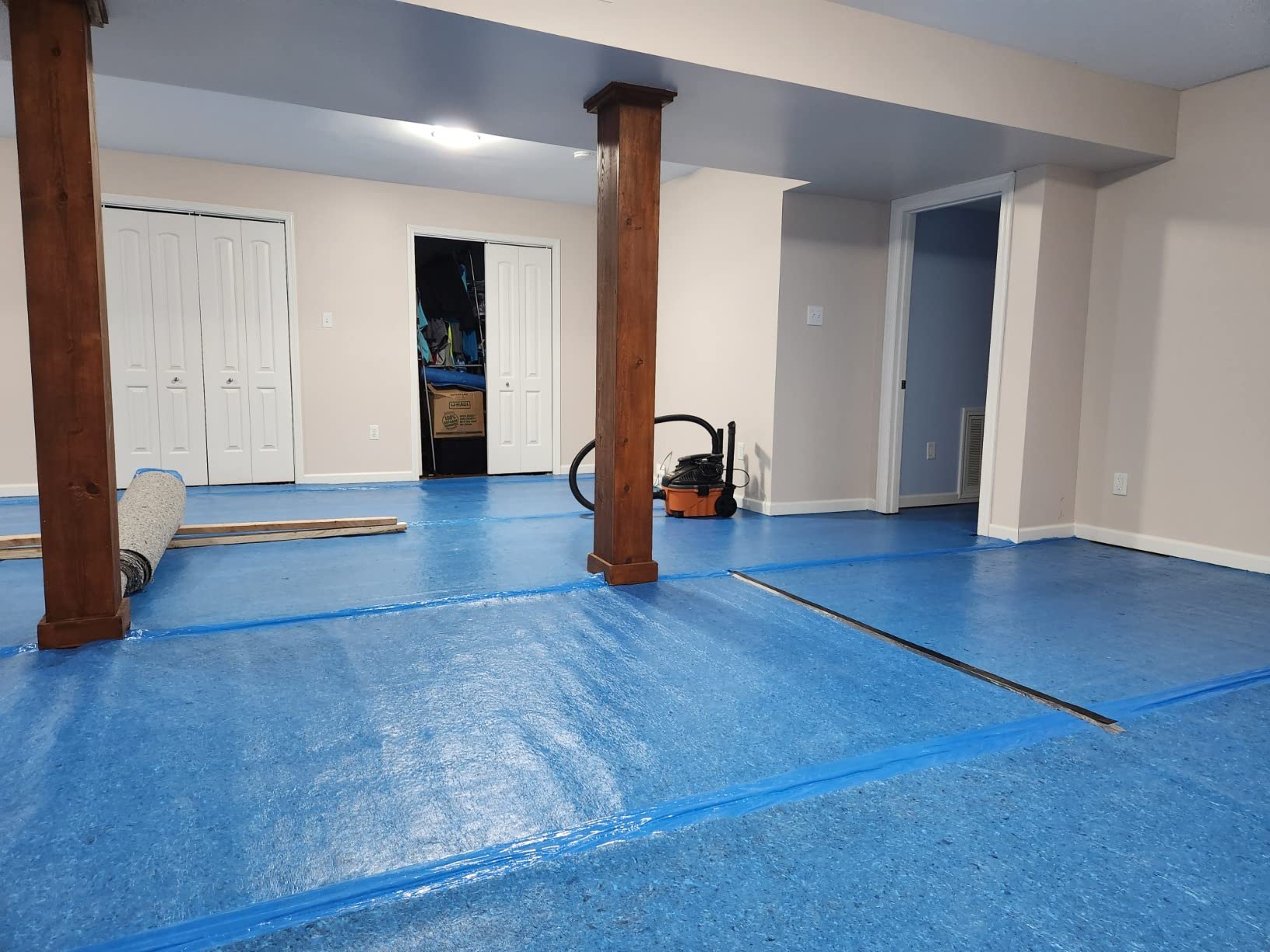 QuietWalk Underlayment 360 sq ft - 3 mm Thick - for Laminate & Hardwood Floors - Recycled Fiber - Floating Install - Sound & Moisture Barrier - Made in USA customer photo 2