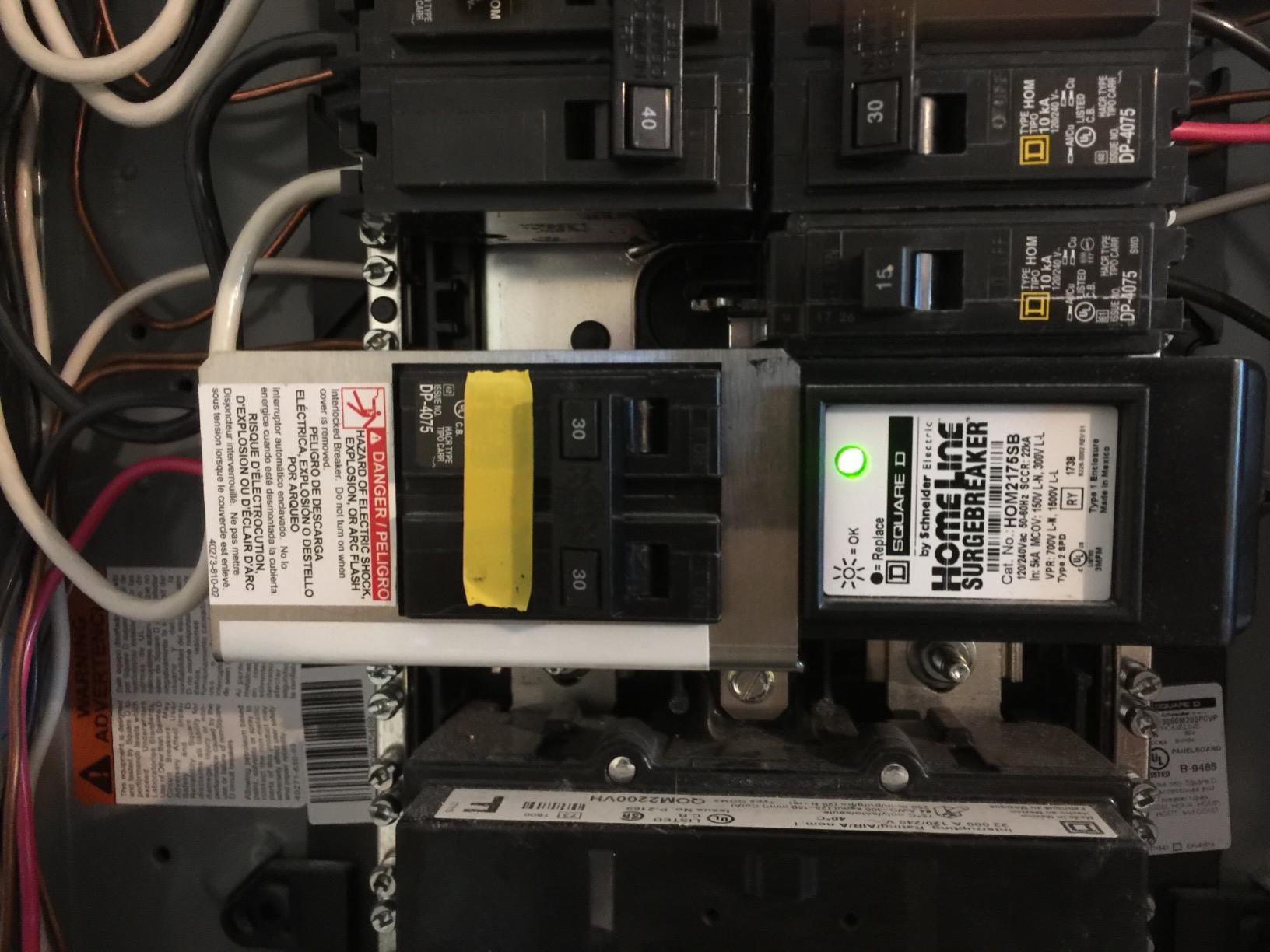 Square D - HOMCGK2C Homeline Cover Generator and QOM2 Frame Size Main Breaker Interlock Kit customer photo 2