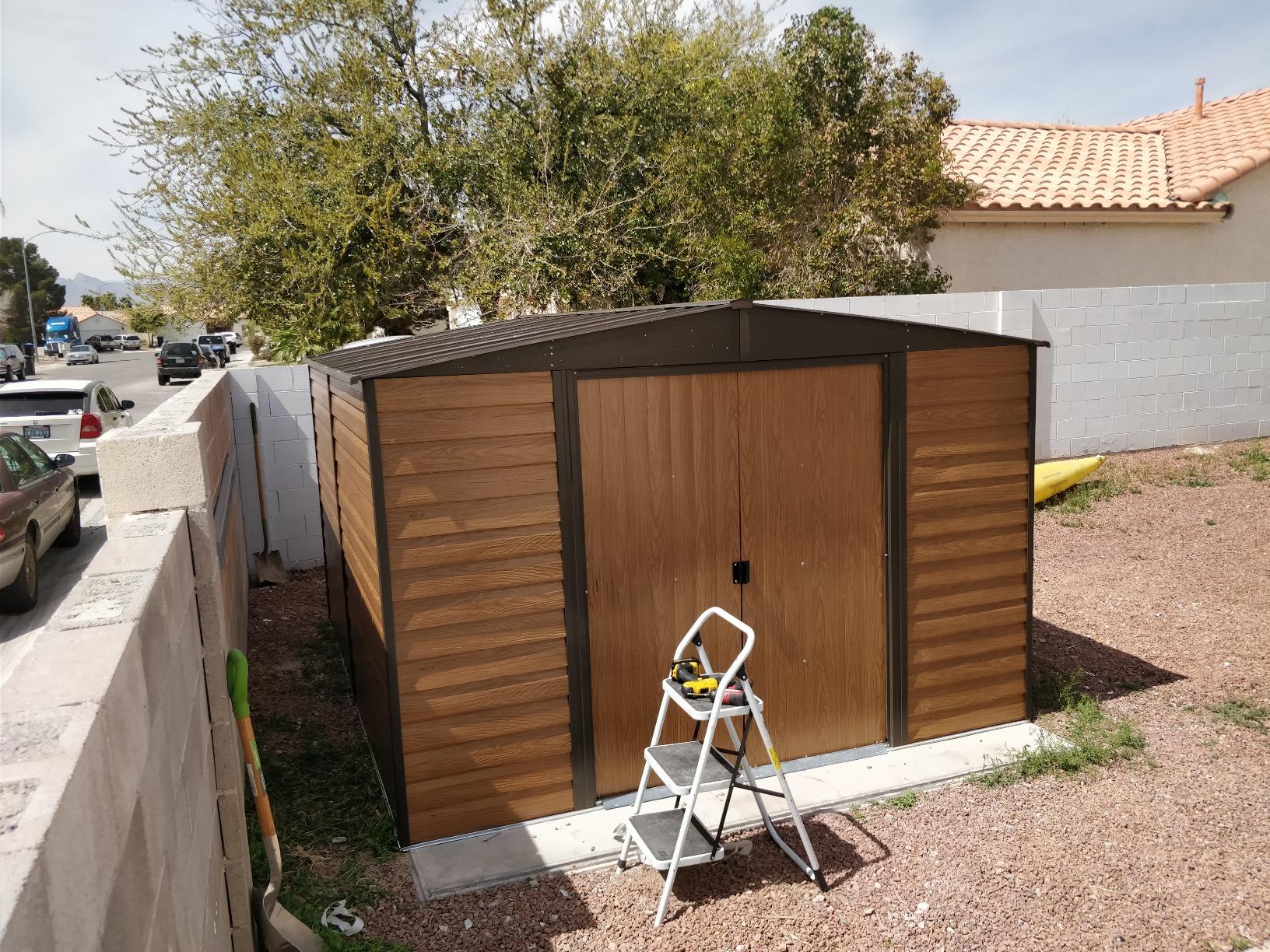 Arrow WR1012 Woodridge EG Steel Storage Shed, 10 by 12-Feet customer photo 1