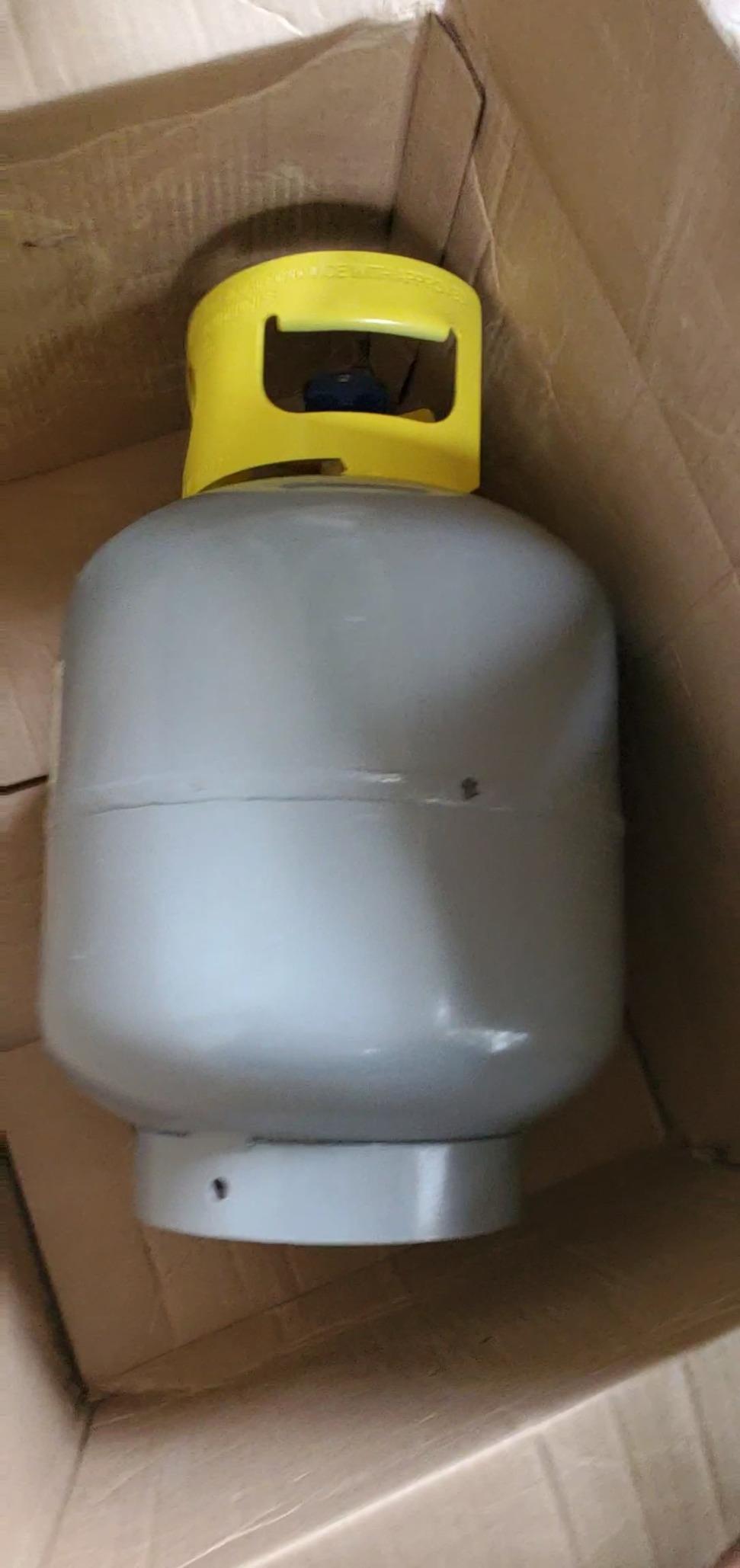 Flame King 50LB Refrigerant Recovery Cylinder Tank, 400 PSI, Dual Y-Valve Liquid/Vapor, Heavy-Duty Steel, HVAC Recovery & Storage customer photo 1