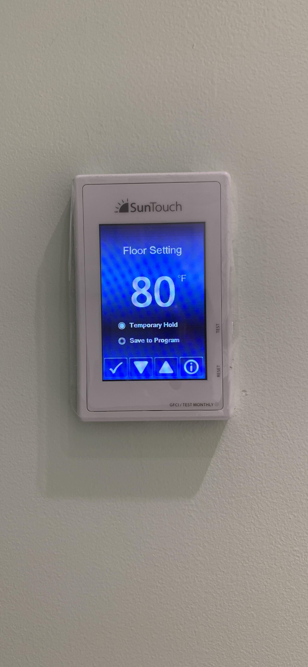 SunTouch Mat TapeMat Electric Floor Heating Kit, 15 Sq. Ft., 2' x 7.5', (120V) with Command Touch Programmable Thermostat, Plain customer photo 1