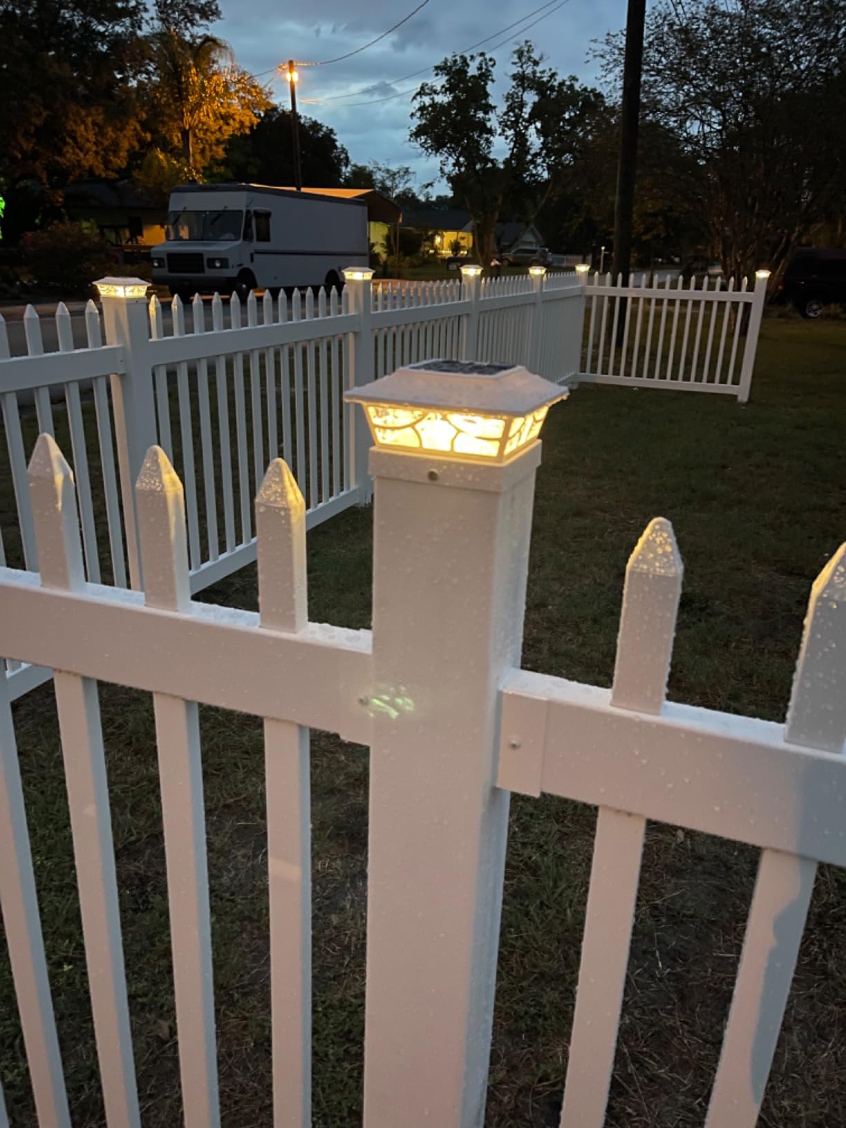 WamBam Sturbridge Yard or Pool Fence, White Vinyl No Dig DIY Kit | 4ftH x 6ftW, 1 Panel + 1 Post, BL19103 customer photo 2