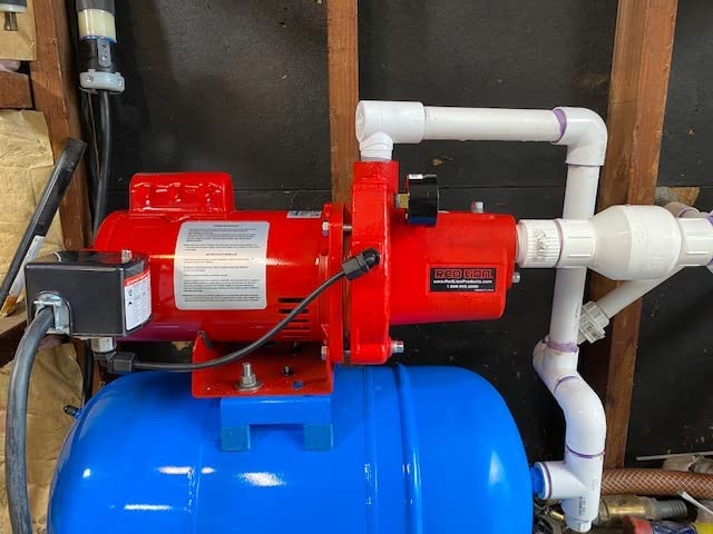 Red Lion RJS-100-PREM 1 HP, 23 GPM, 115/230 Volt, Premium Cast Iron Shallow Well Jet Pump, Red, 602208 customer photo 1