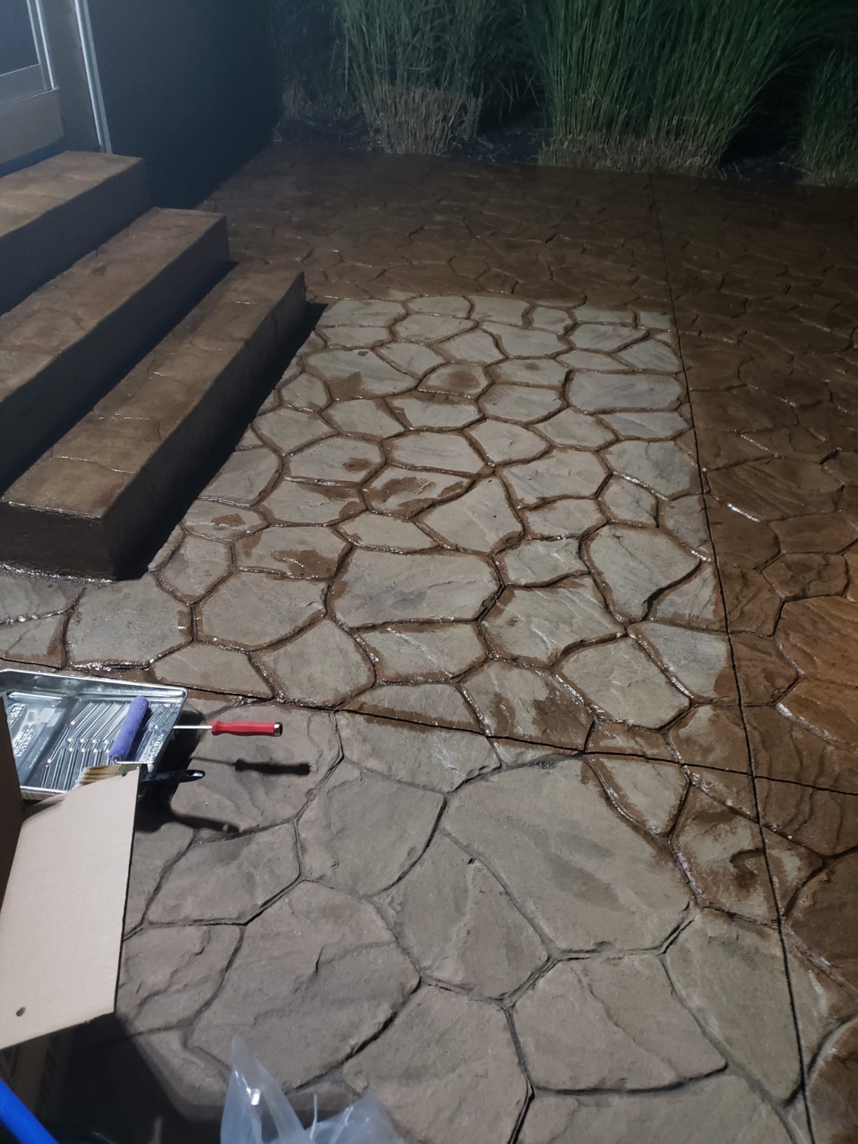 Armor AR500 High Gloss Wet Look Concrete Sealer 5 Gallon - Professional Grade Color Enhancing Solvent Based Acrylic Sealer for Exterior Concrete and Pavers - 700 VOC customer photo 2