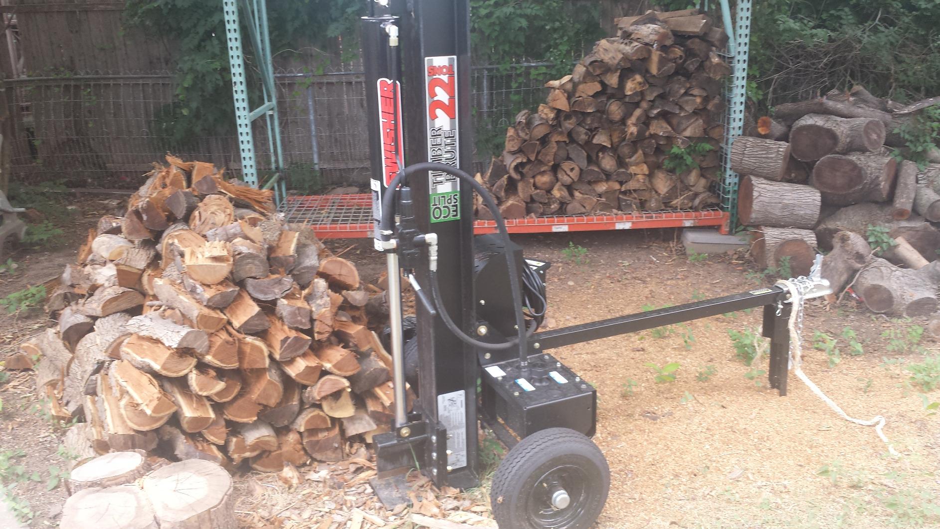 Swisher LS22E 120V Timber Brute Eco Split Electric Log Splitter, 22 Ton, Black customer photo 1