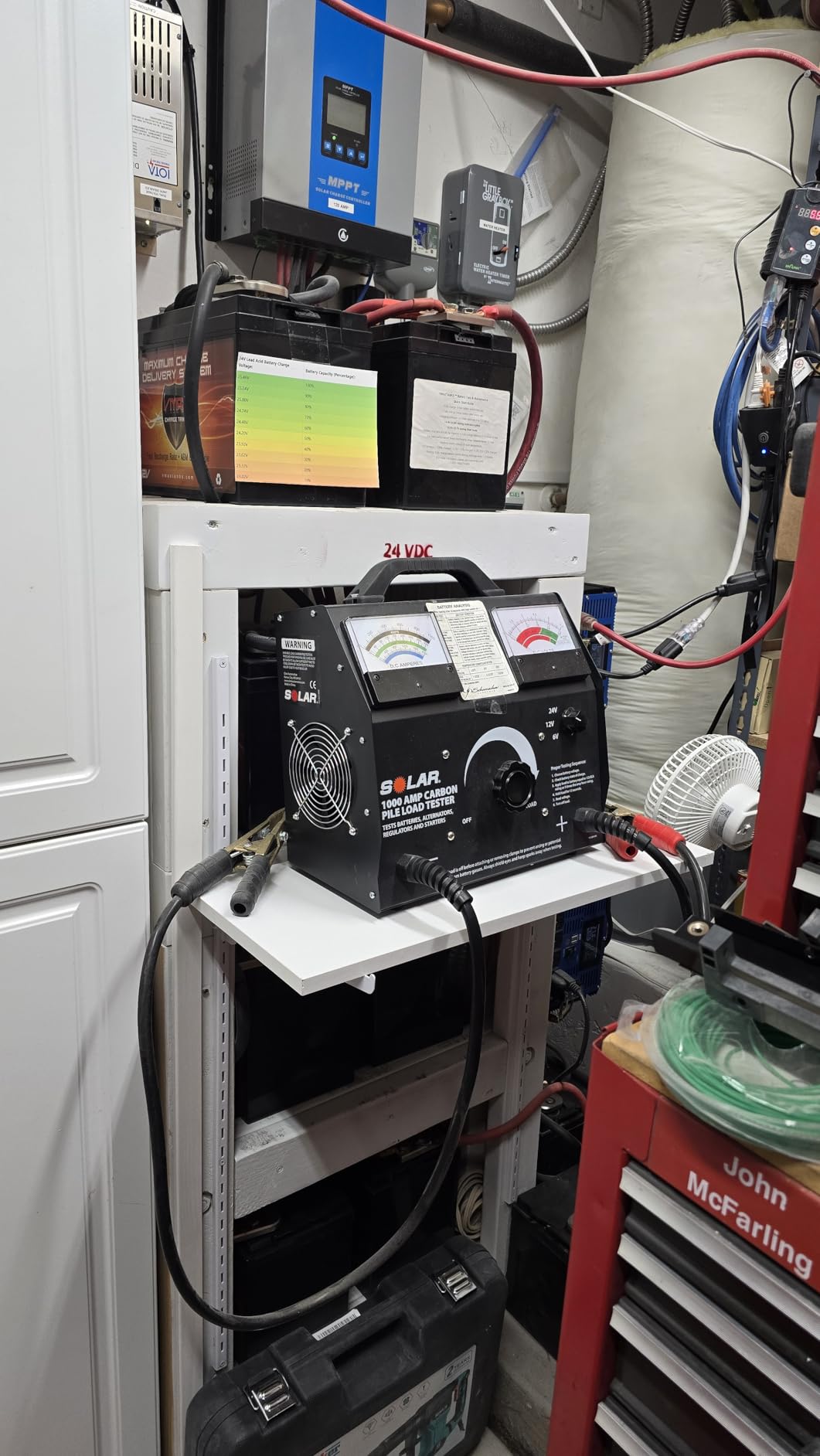 Clore Automotive Solar 1876 1000 Amp Carbon Pile Battery Load Tester, One Size, Factory customer photo 1