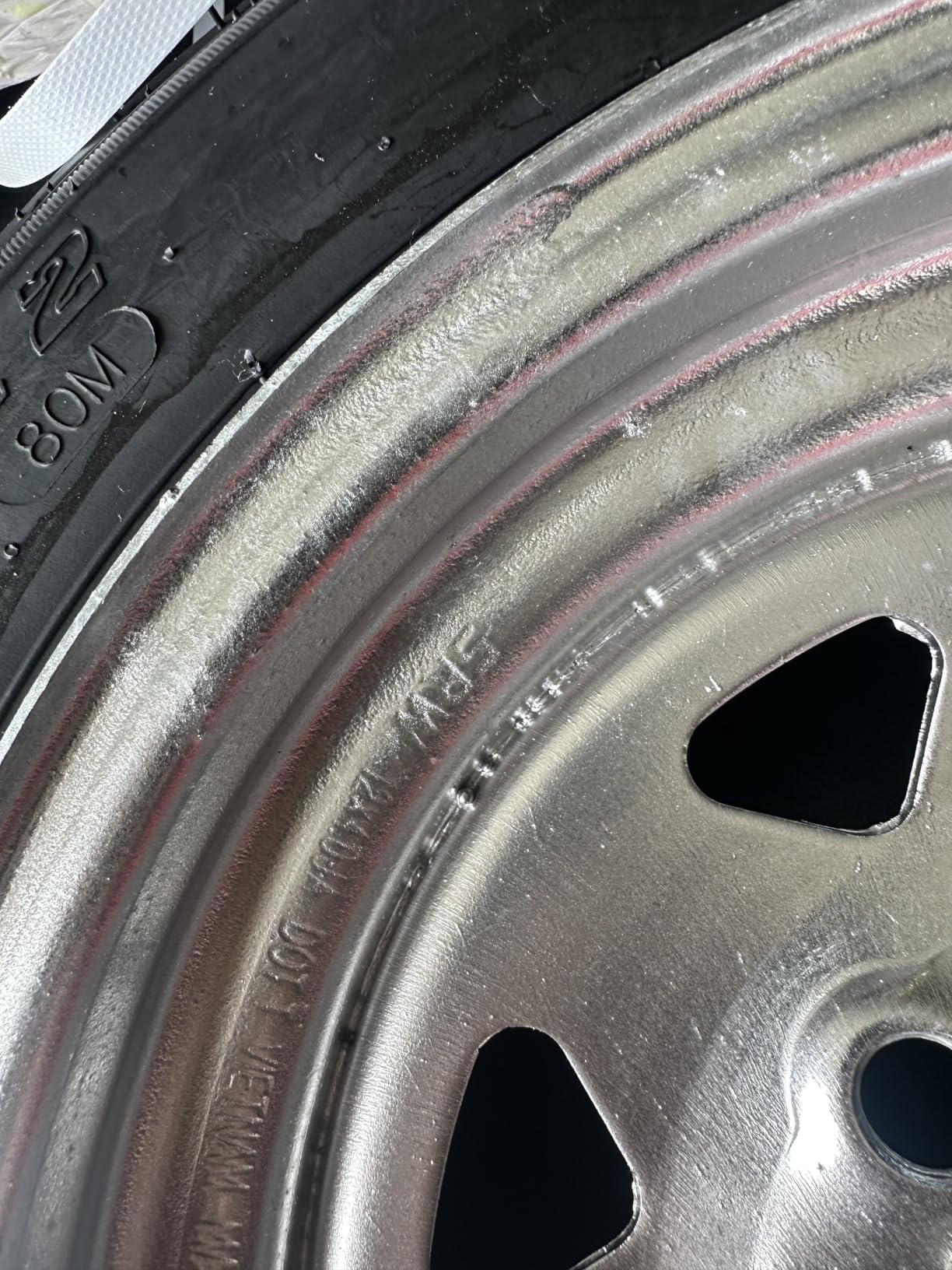 eCustomrim 2-Pack Trailer Tire Rim Assembly 4.80-12 480-12 12 Inch 5 Lug | Load Range C 6 Ply Tire, 5 Hole On 4.5 Inch Center Galvanized Wheel, For Boat Trailers customer photo 2