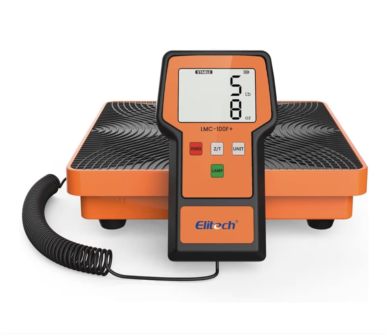 Elitech Refrigerant Scale 110 lbs, HVAC Scale with LB+OZ Display, LMC-100F+ | High Accuracy ±0.05% +5g, Dual Unit LB/OZ & Kg/g, 2g Resolution, Sturdy Metal Platform, Carry Case Included customer photo 1