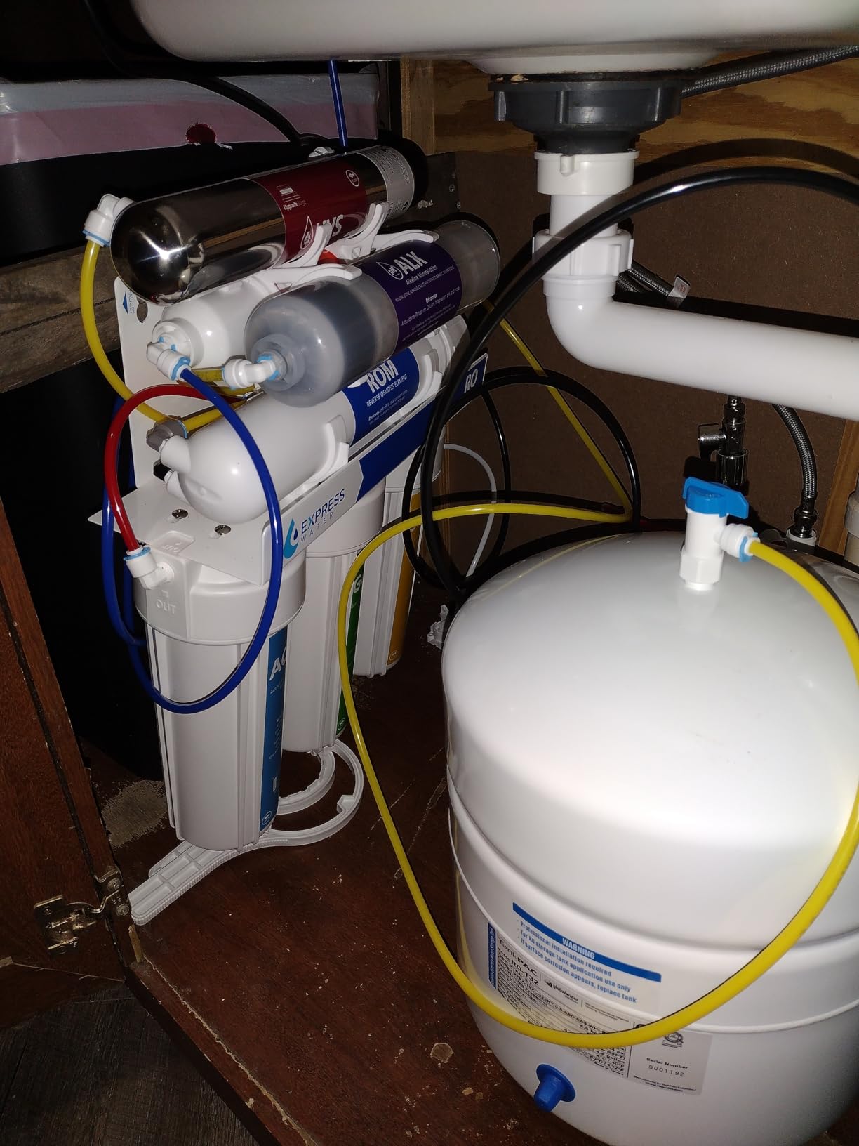 Express Water ROALKUV10M, 11-Stage RO Water Filter System, Alkaline & UV | 100 GPD, NSF Certified 372, Modern Chrome Faucet, Removes Up to 99.99% of Contaminants, Quick Installation customer photo 2