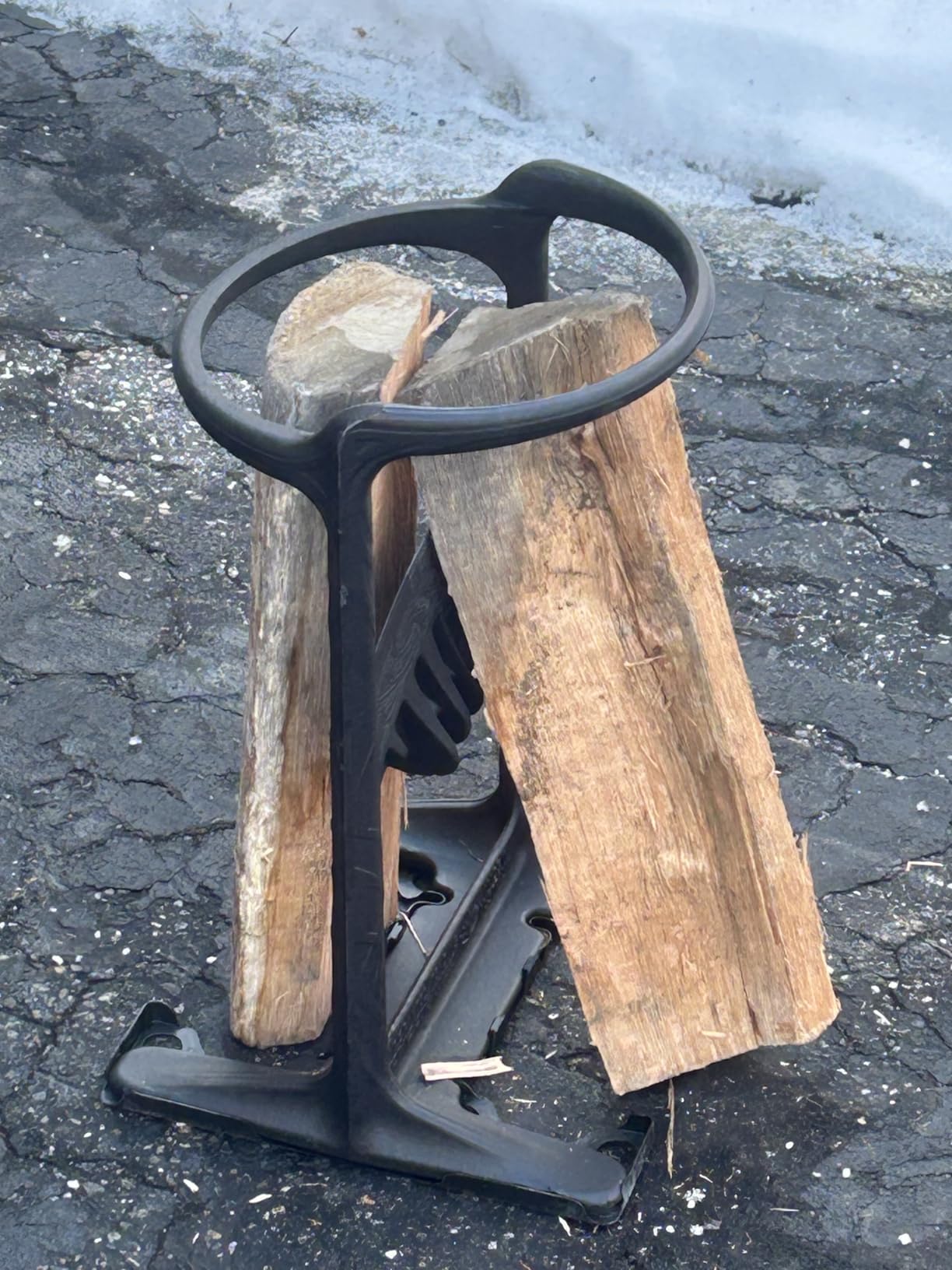 Kindling Cracker King XL Firewood Kindling Splitter - Extra-Large Cast Iron Wood Splitting Wedge, 9