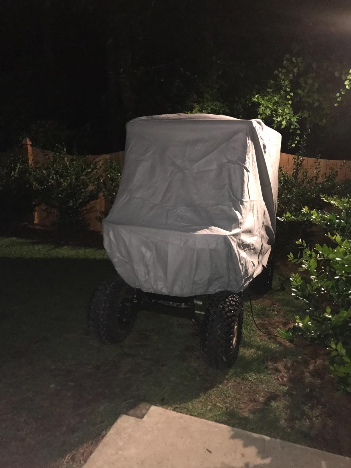 CarsCover HD Waterproof Golf Cart Cover 4 Passenger 5 Layer Storage Covers for Yamaha, Club Car, EZ Go (Fit up to 115 inch Long) customer photo 1