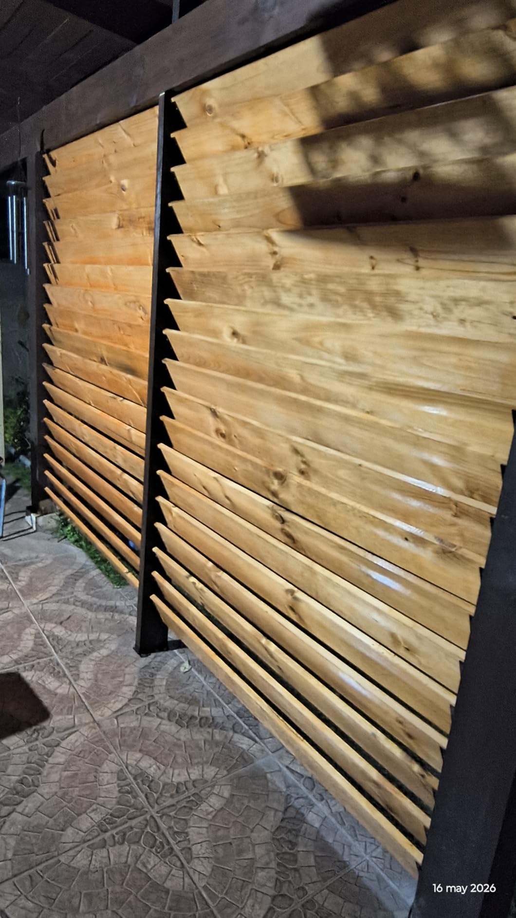 Pylex Deck Sunblind System 11060, Louvers Bracket Shutter Hardware Kit, Up to 11 Boards (48'') - Black customer photo 2