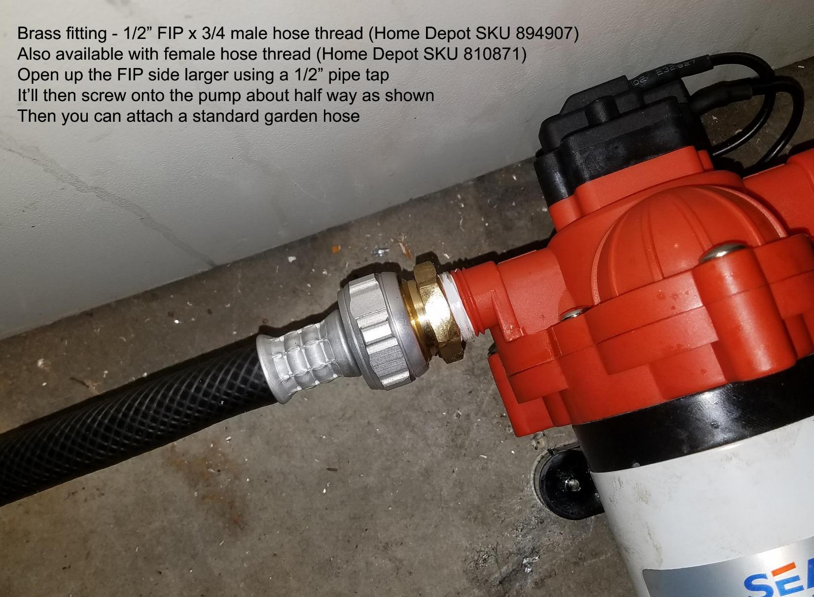 SEAFLO 33 Series 110V/115V AC Fresh Water Pump, 3.3 GPM 45 PSI Self-Priming Pressure Pump with Smart Pressure Switch, Automatic Demand Pump for RV, Caravan Marine Boat Industrial Use customer photo 1