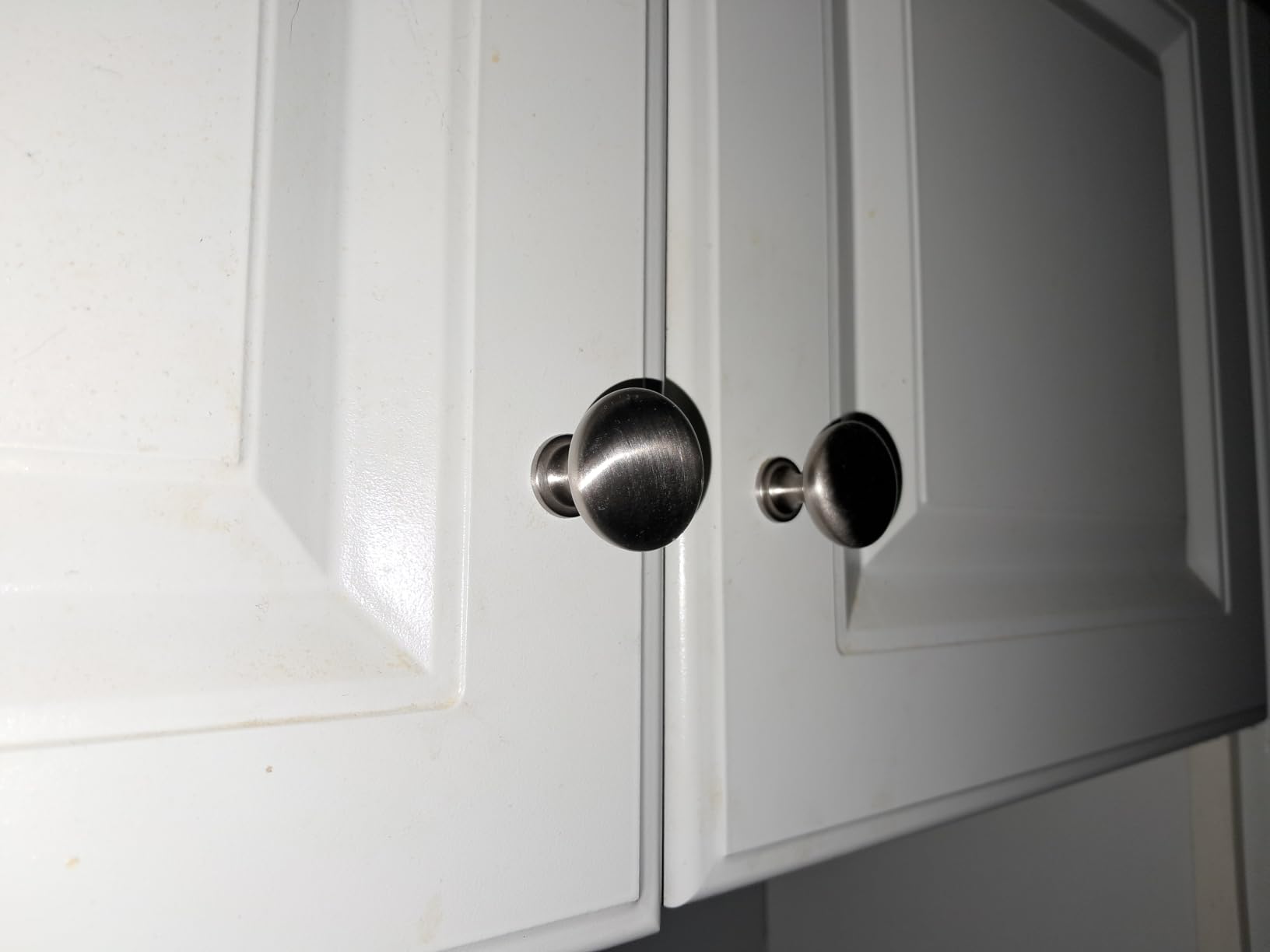 Amerock | Cabinet Knob | Satin Nickel | 1-1/4 inch (32 mm) Diameter | Edona | Drawer Knob | Cabinet Hardware (Pack of 10) customer photo 1