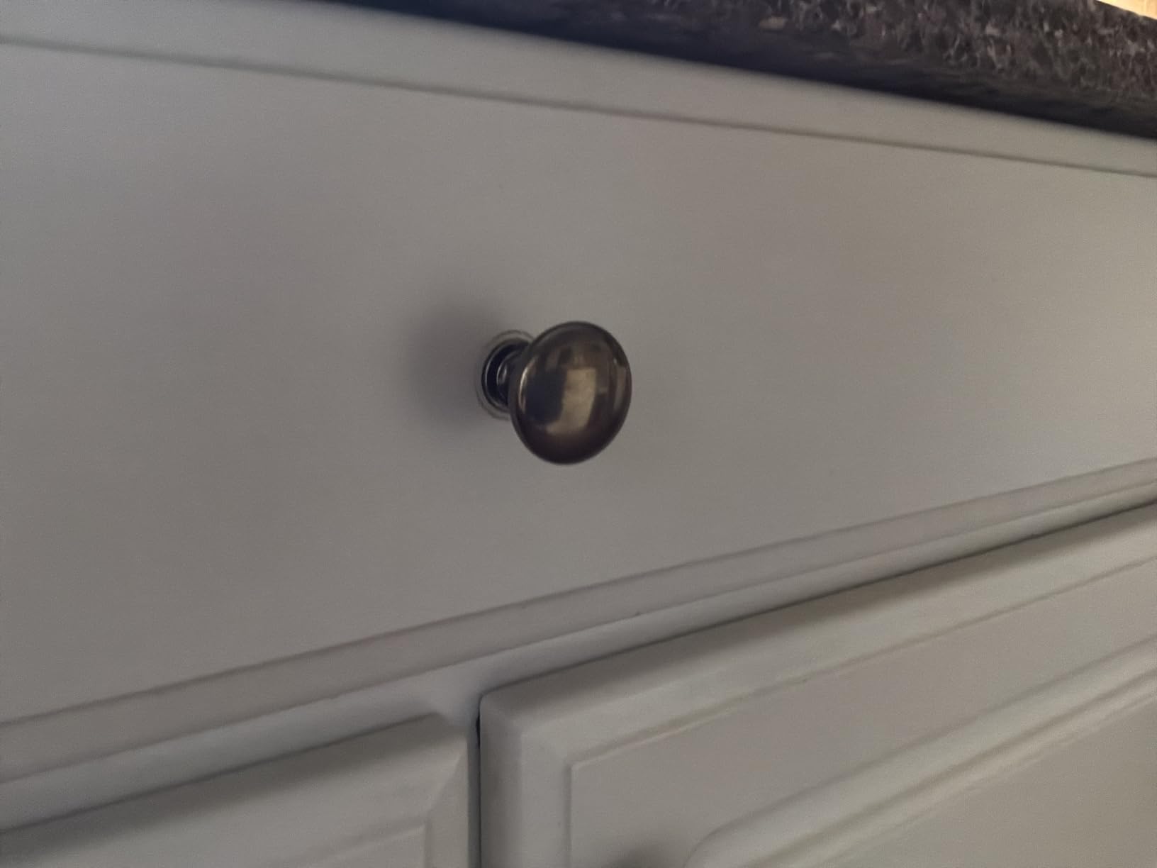 Amerock | Cabinet Knob | Satin Nickel | 1-1/4 inch (32 mm) Diameter | Edona | Drawer Knob | Cabinet Hardware (Pack of 10) customer photo 2