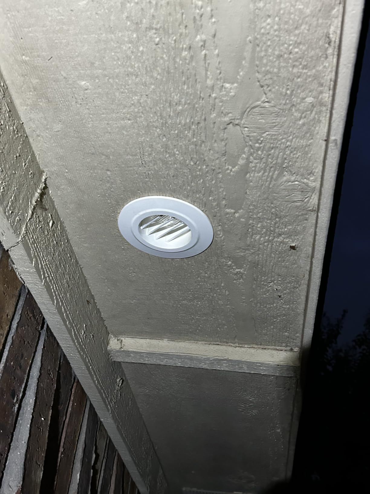 HG Power Soffit Vents 4 inch, Round Vent Cover with Built-in Screen Mesh, ABS Louver 4