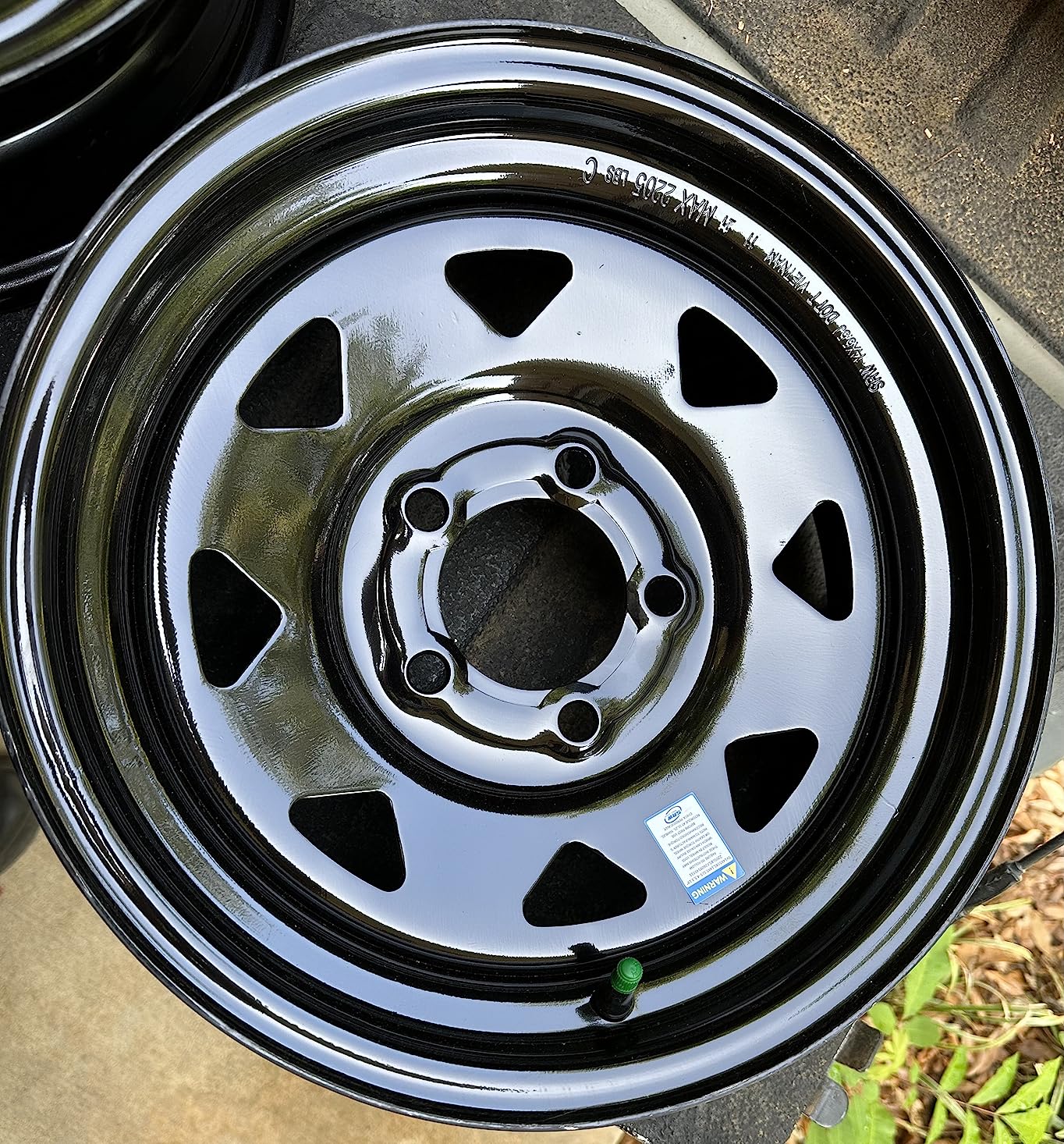 eCustomrim 2-Pack Trailer Wheel 14X5.5 14 Inch 5 Lug On 4.5 Black Modular | 14 X 5.5 Rim, 5 Lug on 4.5 Inch Bolt Pattern, 3.19 Inch Center Bore, 2200 Lbs Max Load, For Trailer Tire Use Only customer photo 2