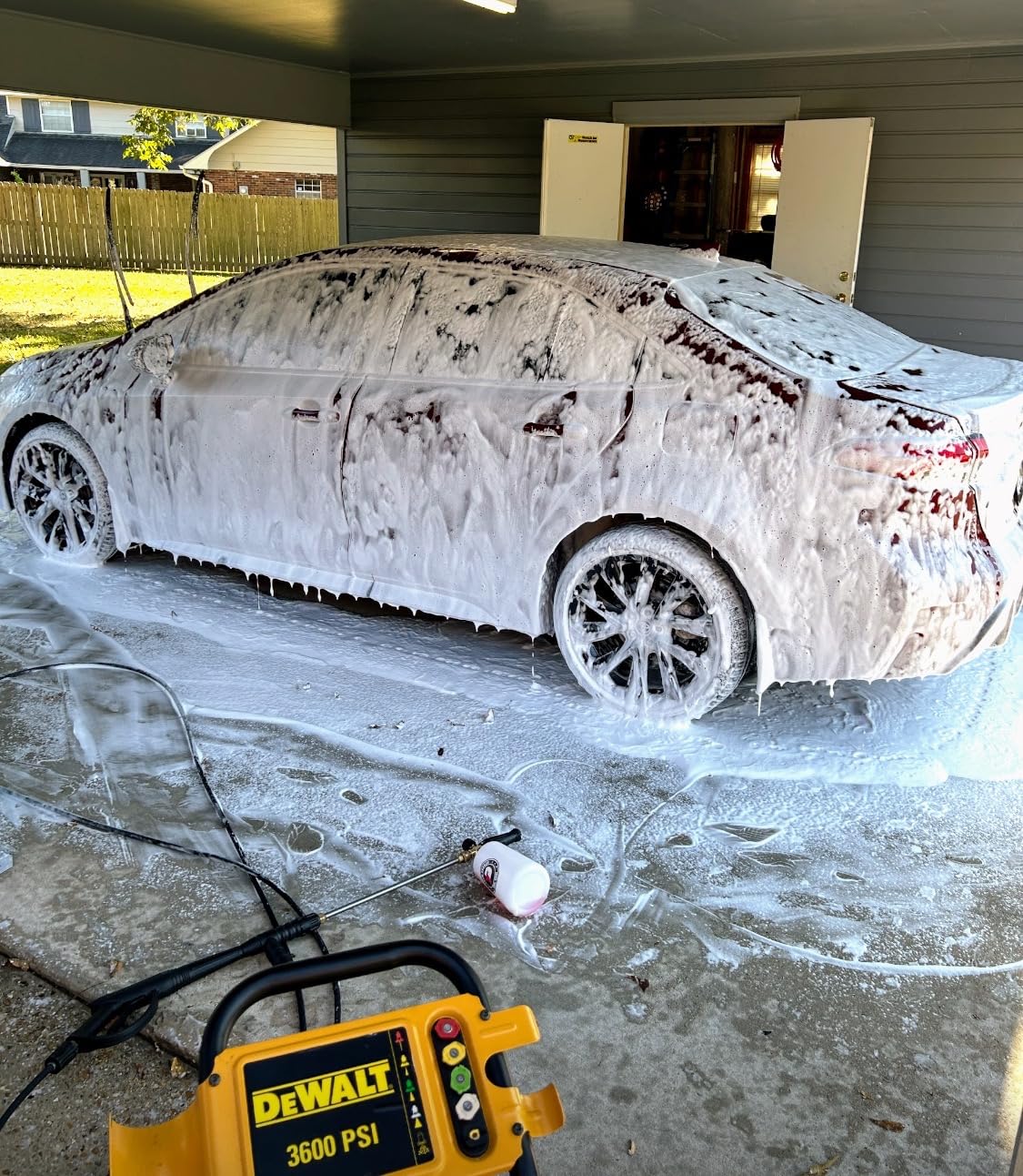 Pressure Washer Foam Cannon with Additional Orifice Nozzle 1.1mm, Adjustable Snow Foam Lance for Car Wash, 1/4 Inch Quick Connect, 1.5 Liter customer photo 1