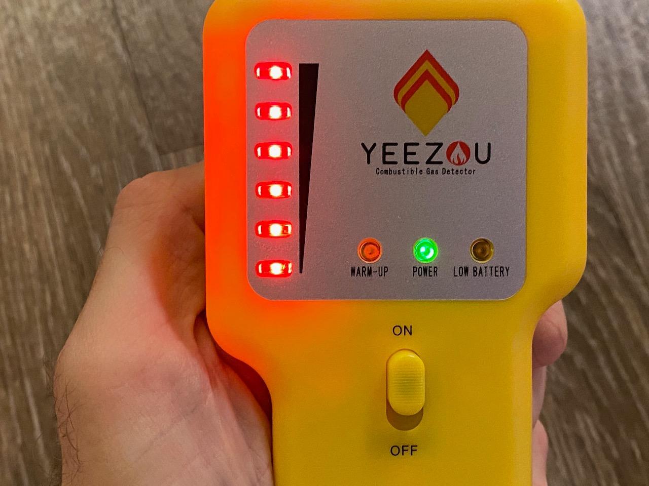 Gas Leak Detector - Portable Natural Gas Sniffer for Propane, Methane, LPG, LNG, Fuel & Sewer Gas - Combustible Gas Detector with 12