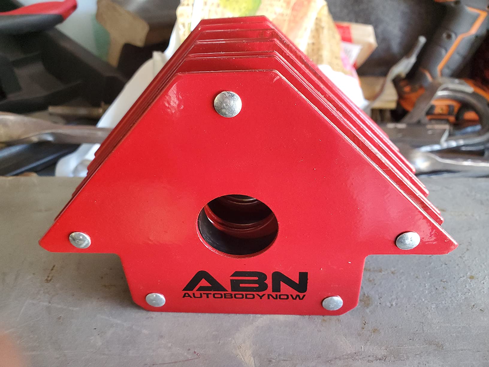 ABN Arrow Welding Magnet Fabrication Holder Set - 4pk 25lb Positioning Square Welding Table Magnet Clamps for 45, 90, 135 Degree Angles customer photo 1