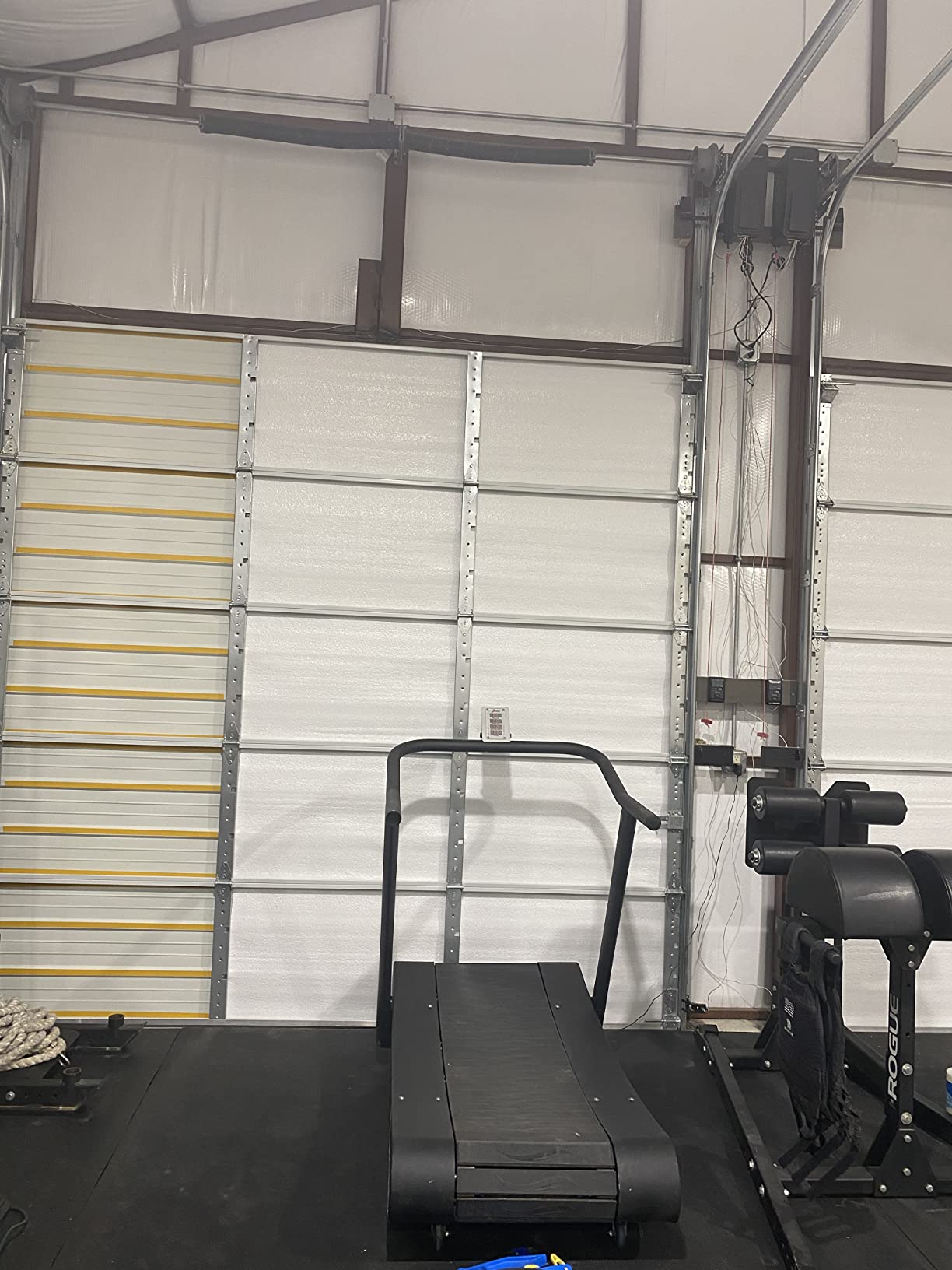 White Double Garage Door Insulation Weatherization Kit Reflective Foam (not Bubble) 5 Panel 18' x 8' customer photo 2