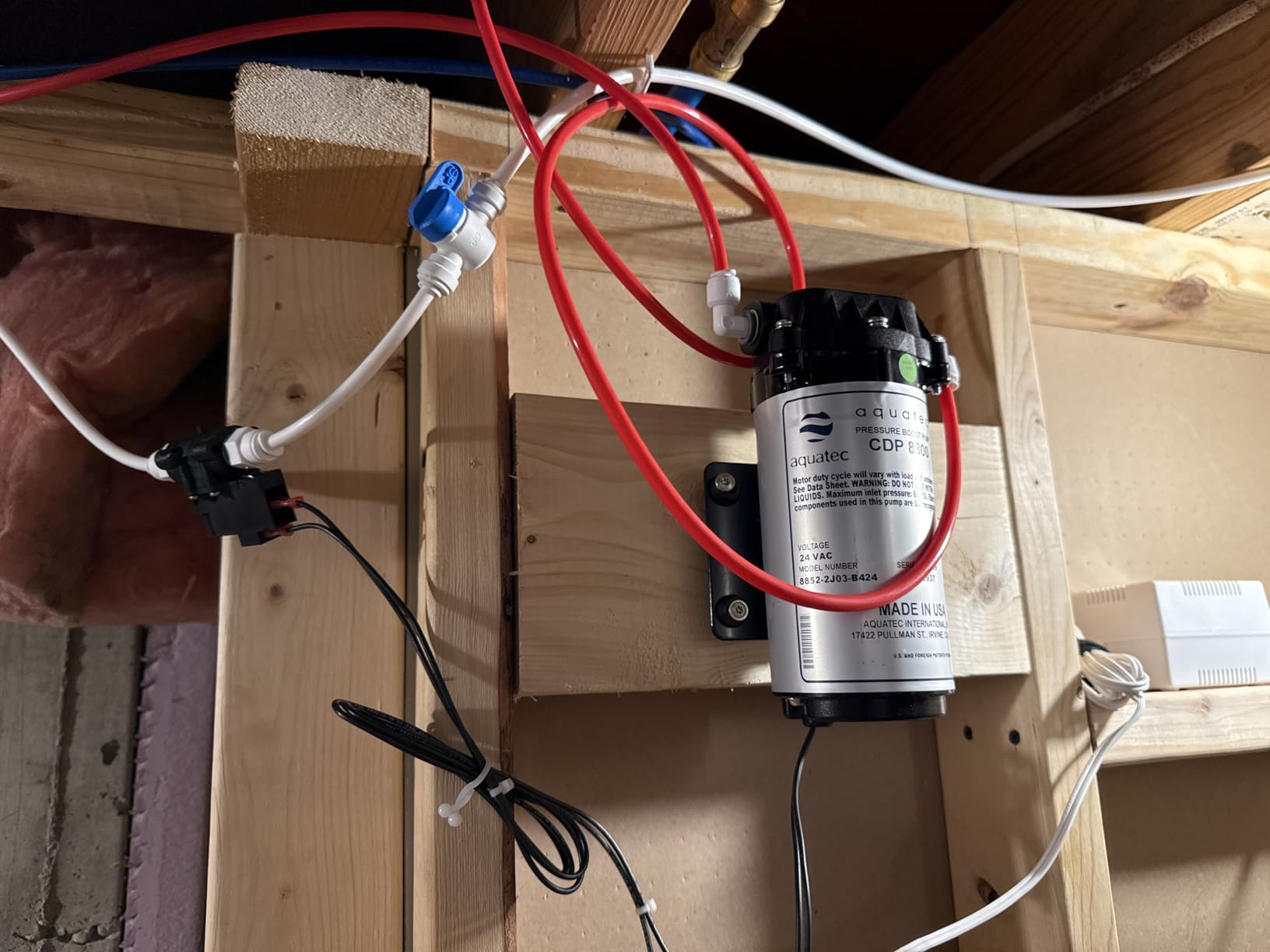 Aquatec 8800 Booster Pump Kit for up to 200 GPD RO Reverse Osmosis water filtration system for both standard and manifold type systems customer photo 1