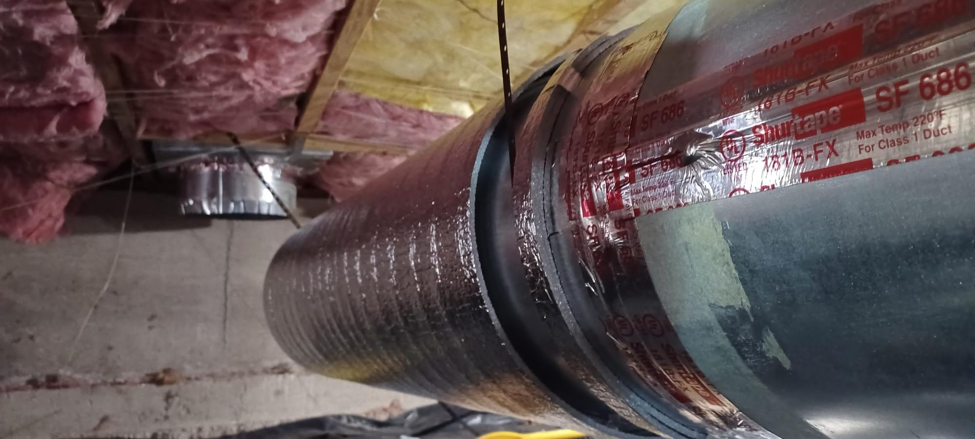 SmartSHIELD -5mm 24''X25ft Foam Core Reflective Insulation Roll, R-8 HVAC Duct Wrap Insulation - Pure Aluminum customer photo 1