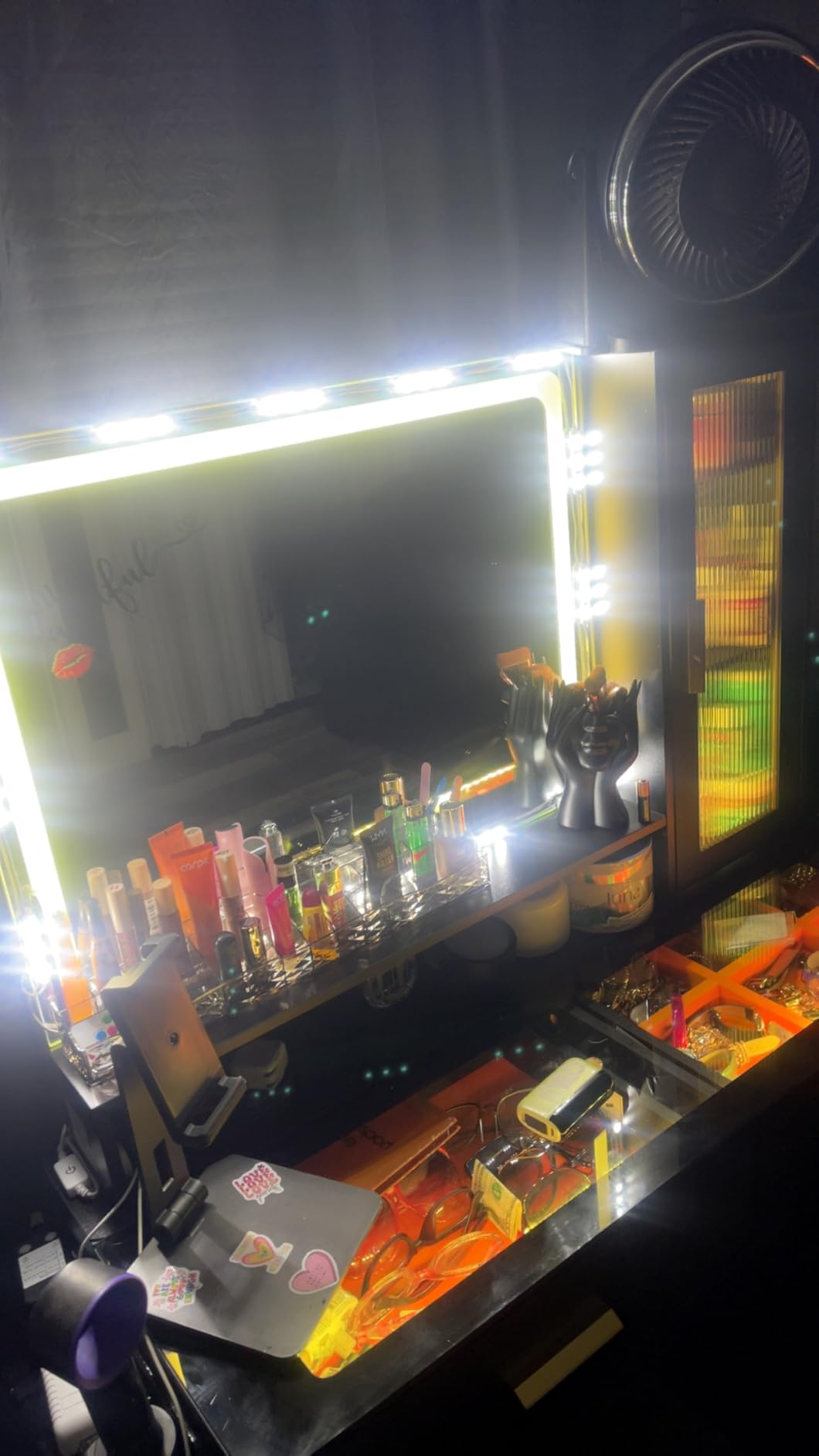 Led Vanity Mirror Lights, Hollywood Style Vanity Make Up Light, 10ft Ultra Bright White LED, Dimmable Touch Control Lights Strip, for Makeup Vanity Table & Bathroom Mirror, Mirror Not Included customer photo 2