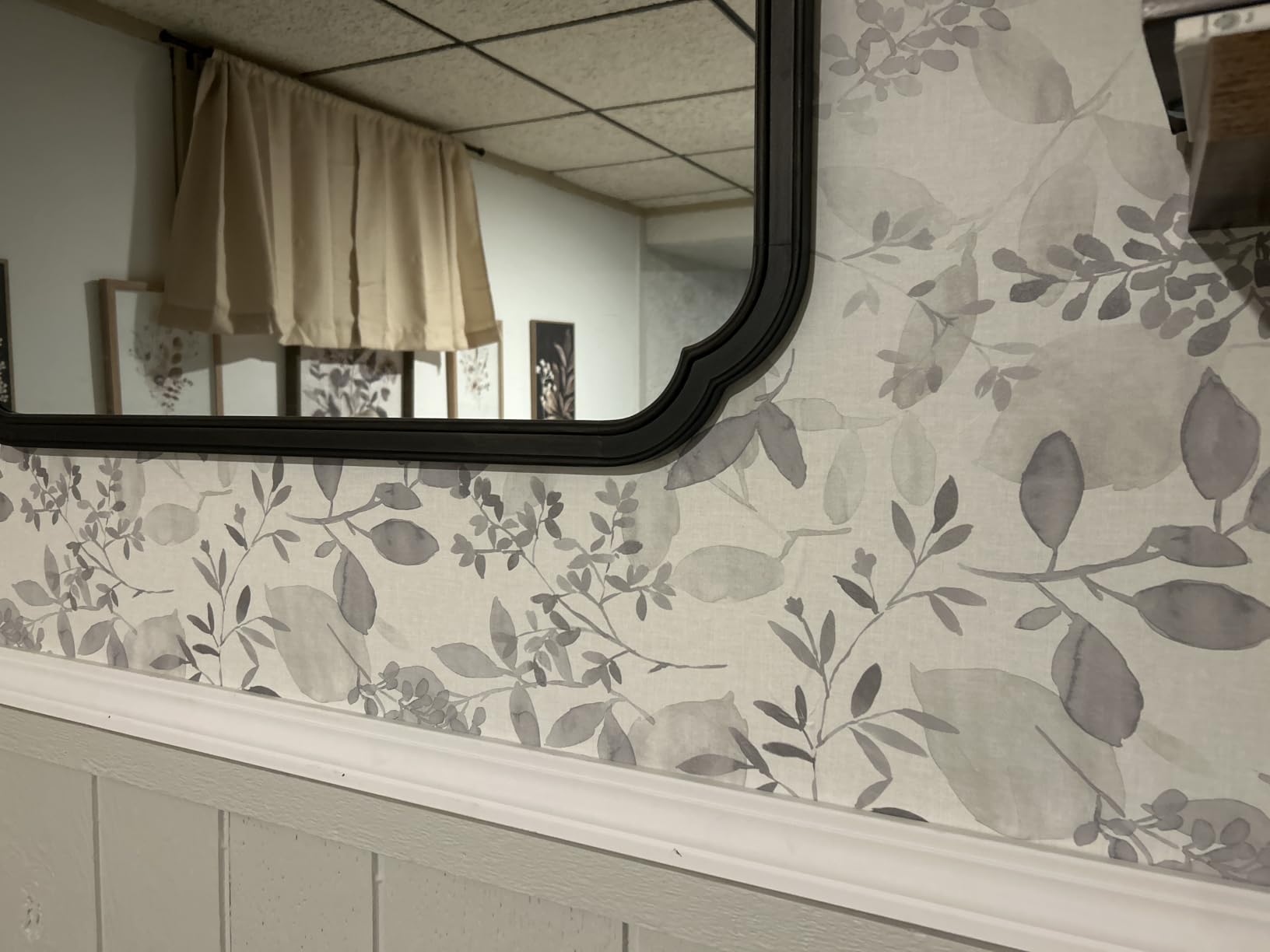 by WallPops NUS3144 Breezy Peel & Stick Wallpaper, Grey customer photo 1