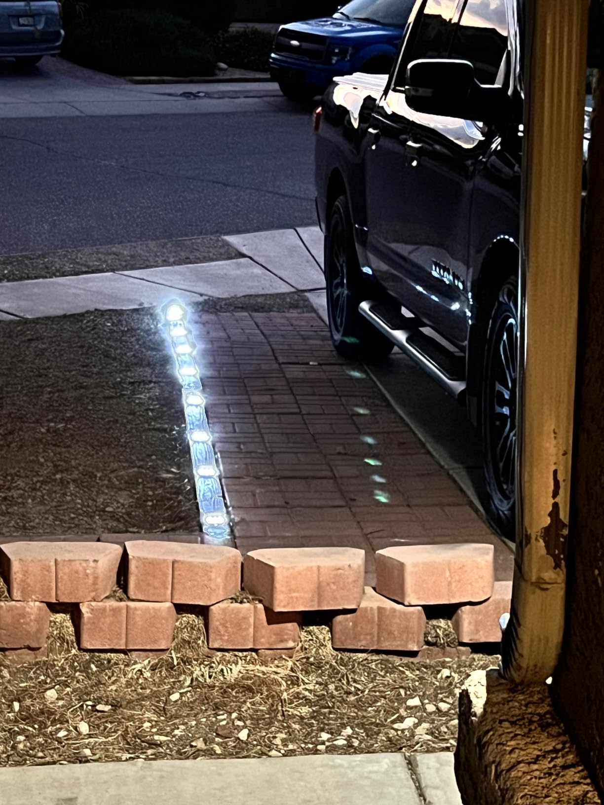 VOLISUN Solar Deck Lights Driveway Dock Lights, 12-Pack Led IP68 Waterproof Outdoor Warning Step Lights for Driveway Sidewalk Garden Pathway Yard(White, Auto On/Off) customer photo 1