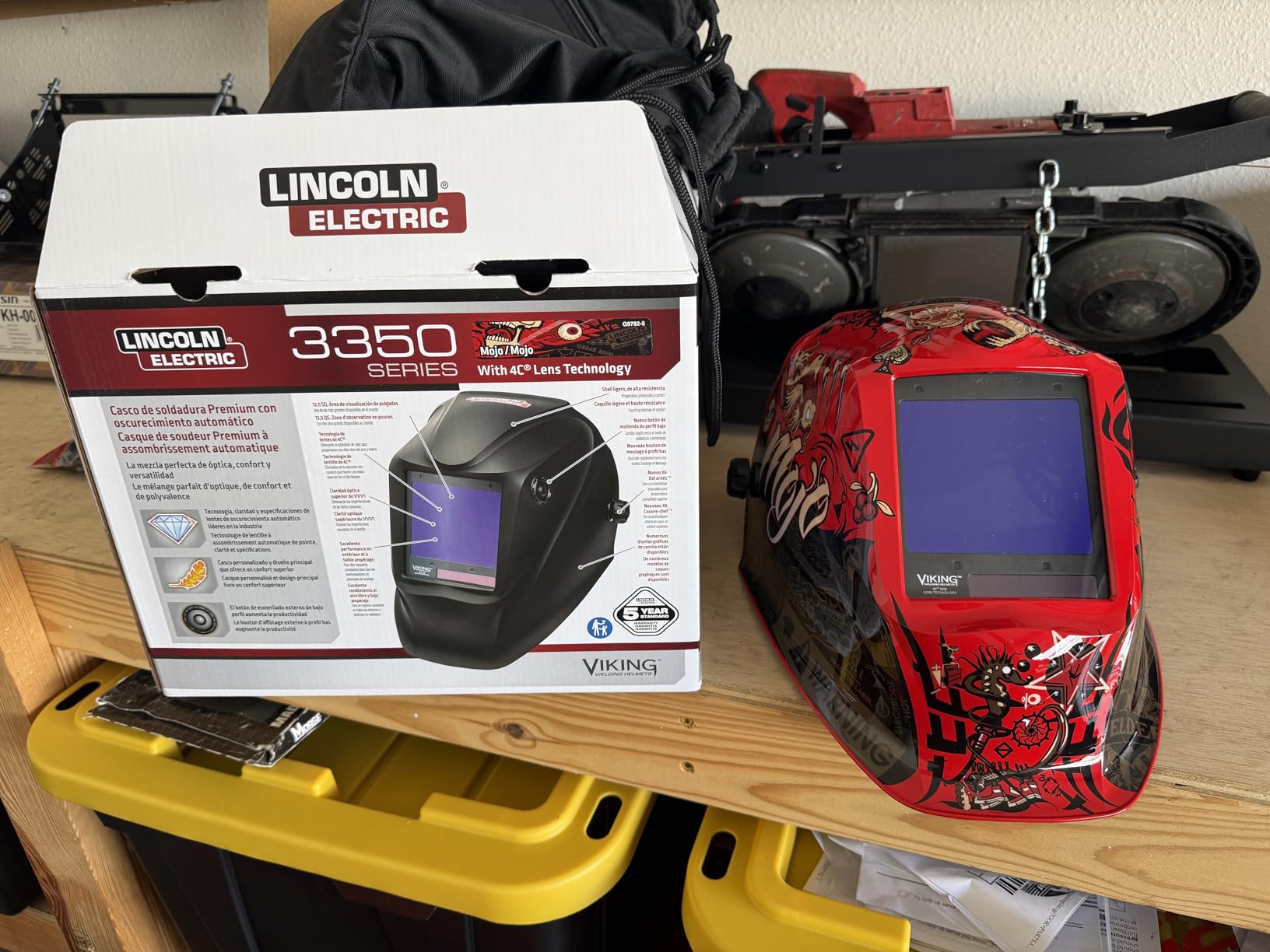 Lincoln Electric VIKING 3350 Auto Darkening Welding Helmet with 4C Lens Technology customer photo 1