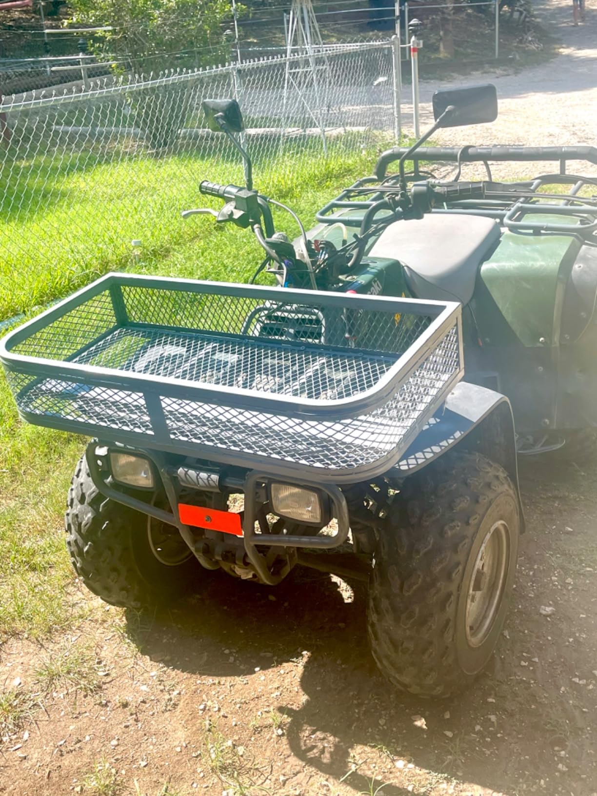 ORCISH Heavy Duty ATV Front Cargo Basket, Steel Mesh Rack with Mounting Kit customer photo 1