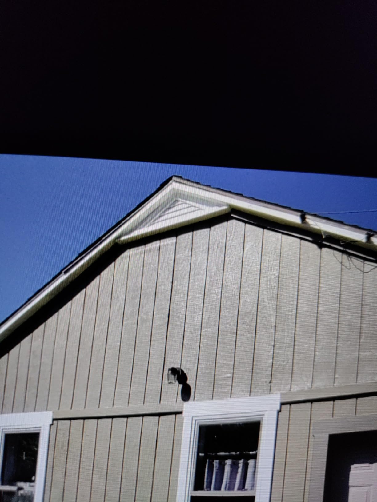 Ekena Millwork GVPTR60X2003SN Triangle Surface Mount PVC Gable Vent, Factory Primed White customer photo 1