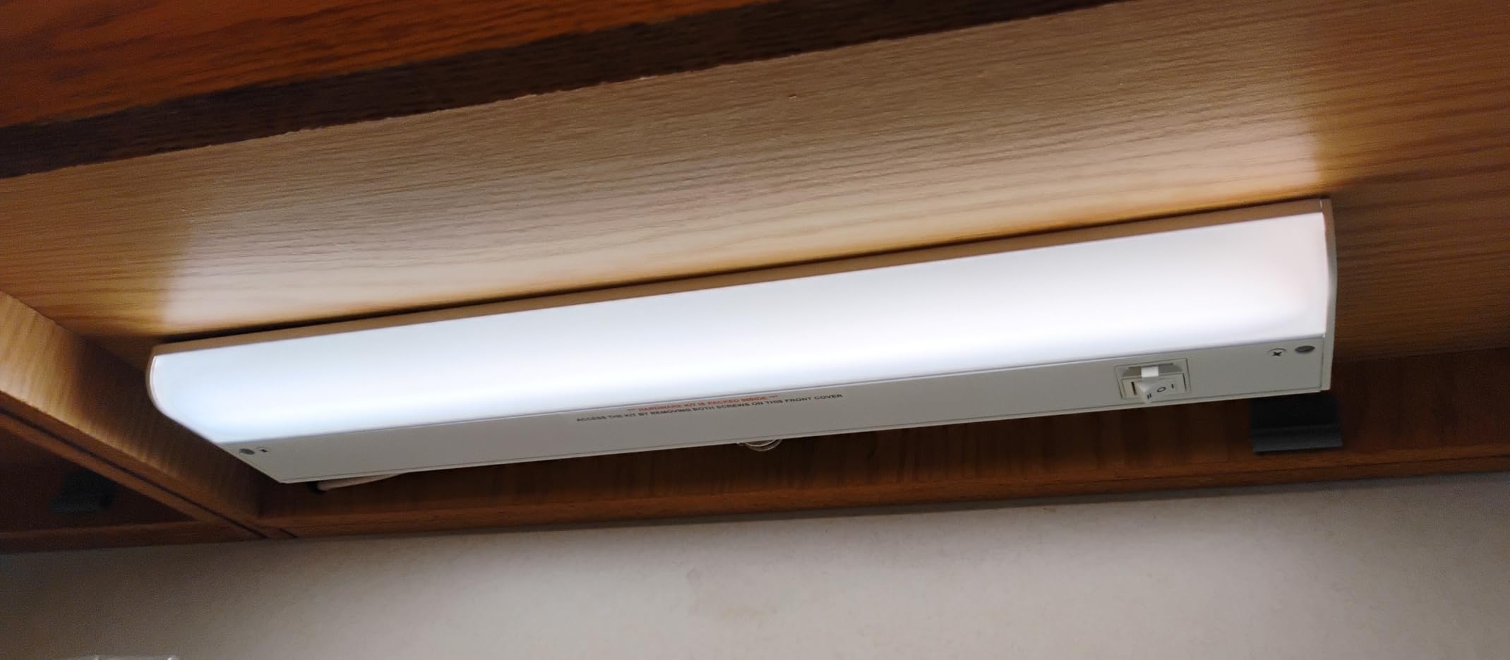 GETINLIGHT 12-Inch Hardwired Only LED Under Cabinet Light, 3000K | Soft White (3000K), Dimmable, Matte White Finish, ETL Listed, Model: IN-0201-11-WH customer photo 2