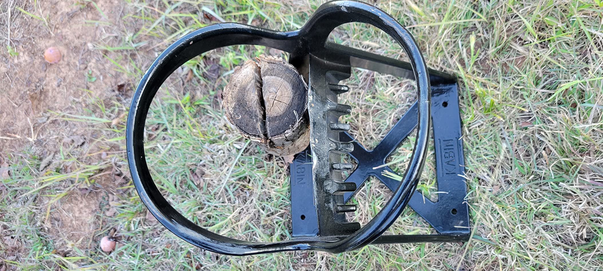 KABIN Kindle Quick Log Splitter - Manual Splitting Tool - Steel Wedge Point Splits Firewood Like A Boss Safely & Easily customer photo 2