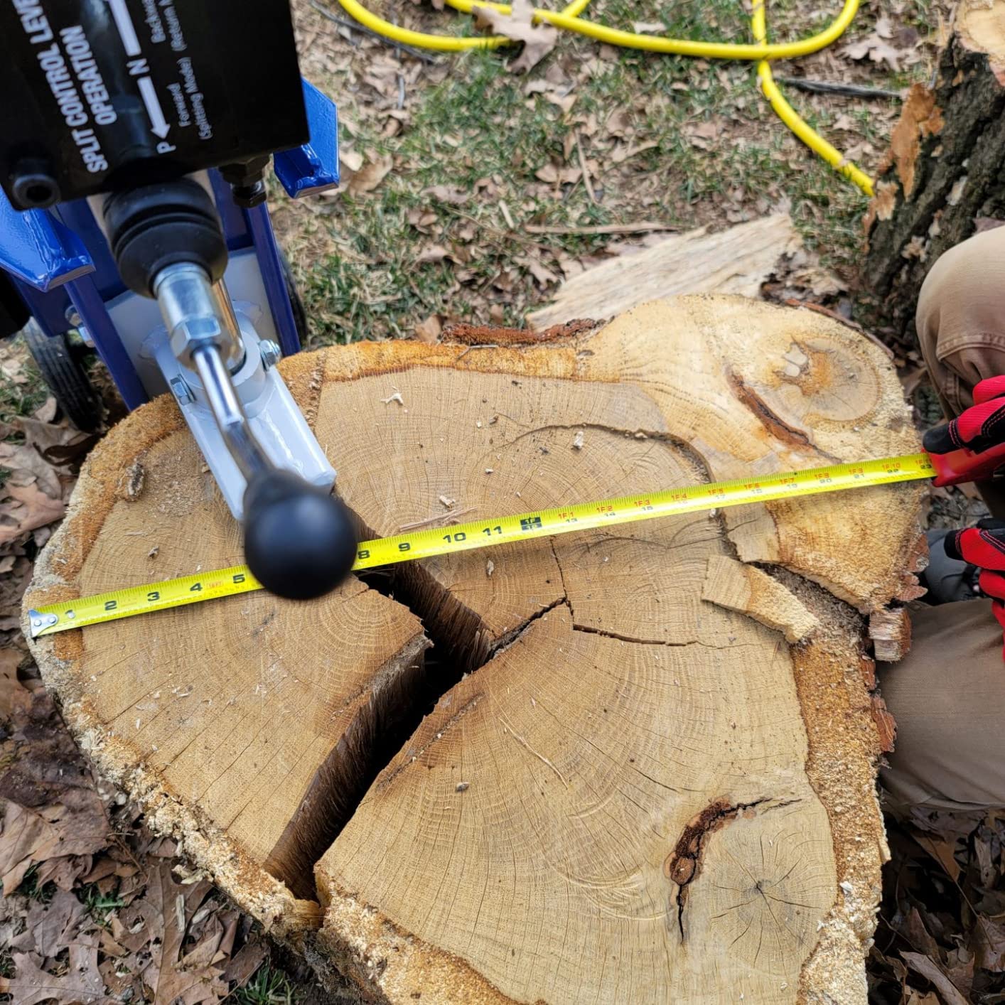 Powerhorse Horizontal/Vertical Electric Log Splitter, 8-Ton, 15 Amp | 120V Motor, Controlled Wood Splitting, Property and Firewood Use customer photo 2