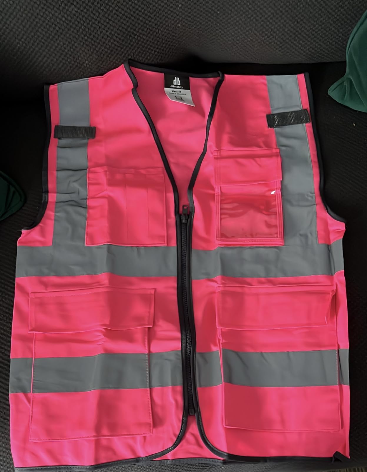 Dib Safety Reflective Safety Vest for Men Women, High Visibility Vest with Pockets and Zipper, ANSI Class 2 customer photo 1