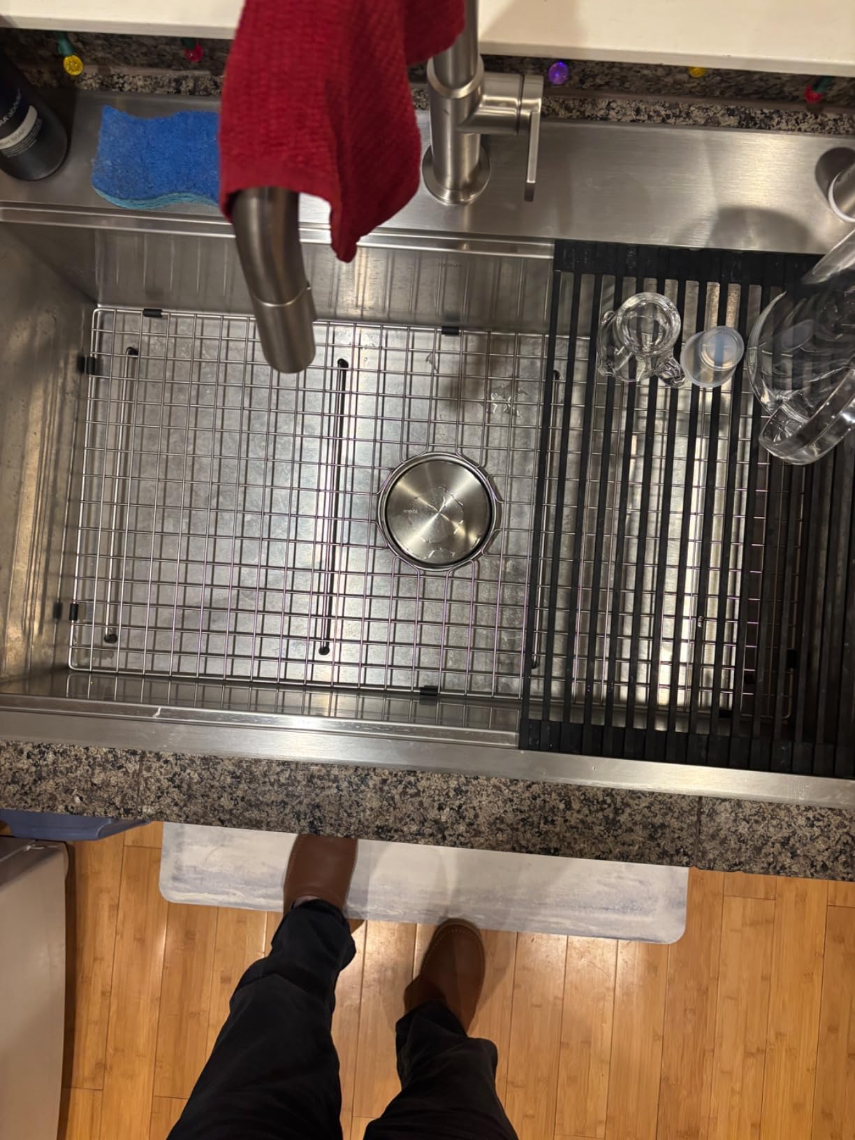 KRAUS Kore 32-Inch Drop In/Undermount Workstation 18 Gauge Single Bowl Stainless Steel Kitchen Sink with Accessories, KWT300-32 customer photo 1