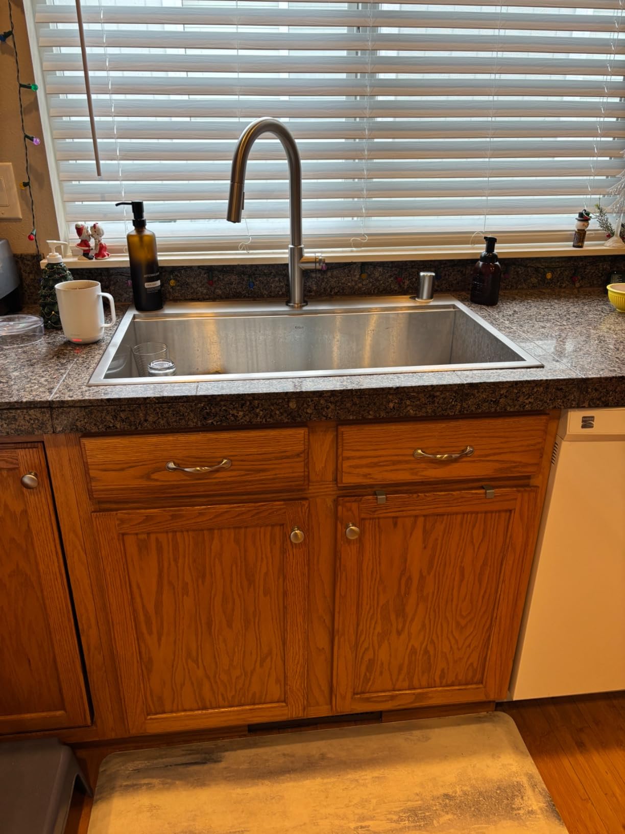 KRAUS Kore 32-Inch Drop In/Undermount Workstation 18 Gauge Single Bowl Stainless Steel Kitchen Sink with Accessories, KWT300-32 customer photo 2